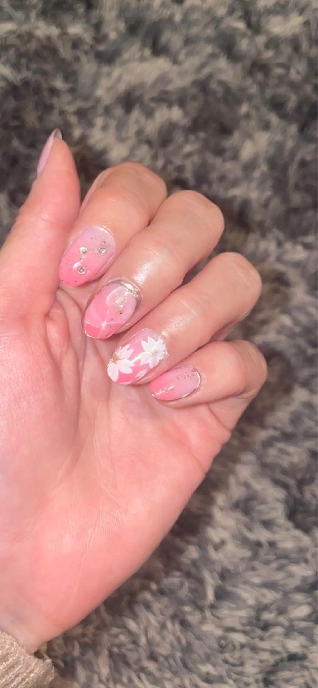 ネイル 桜ネイル 春ネイル ☃️Nobody_ Renのネイルデザイン