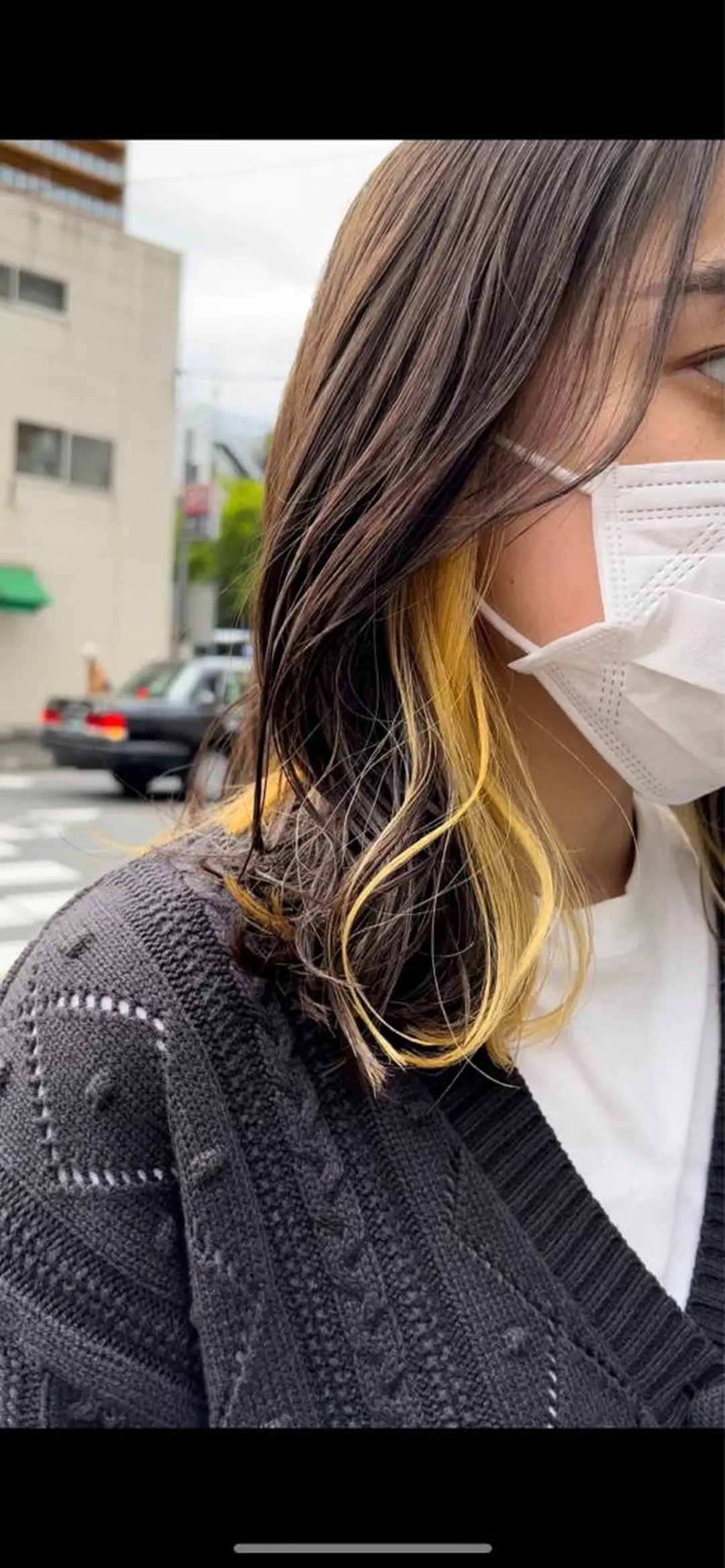 ミディアム ヘアカラー トリートメント ハイトーン/ ダブルカラー/透明感のヘアスタイル