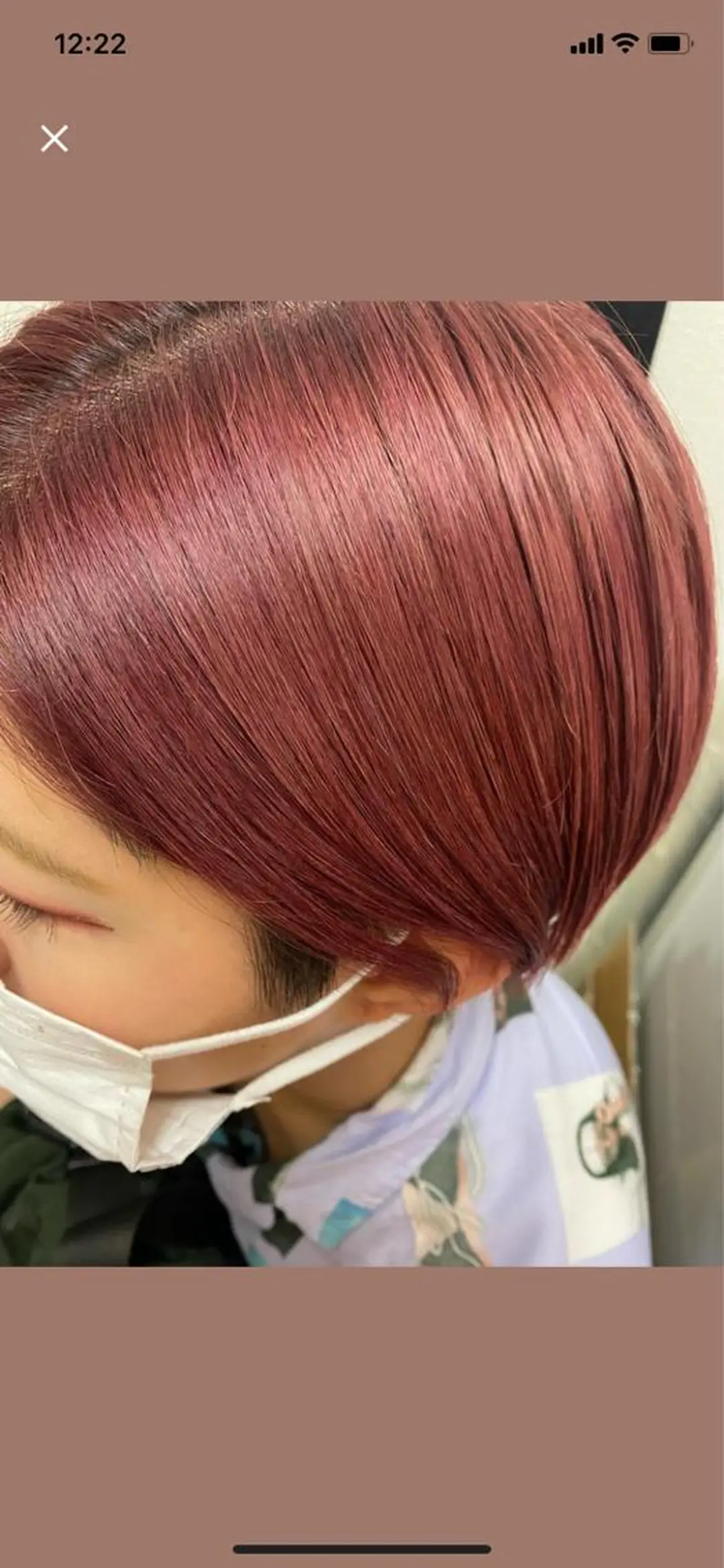 ショート カラー ヘアカラー ミルクティーベージュ 暖色カラー/池田麻帆のヘアスタイル