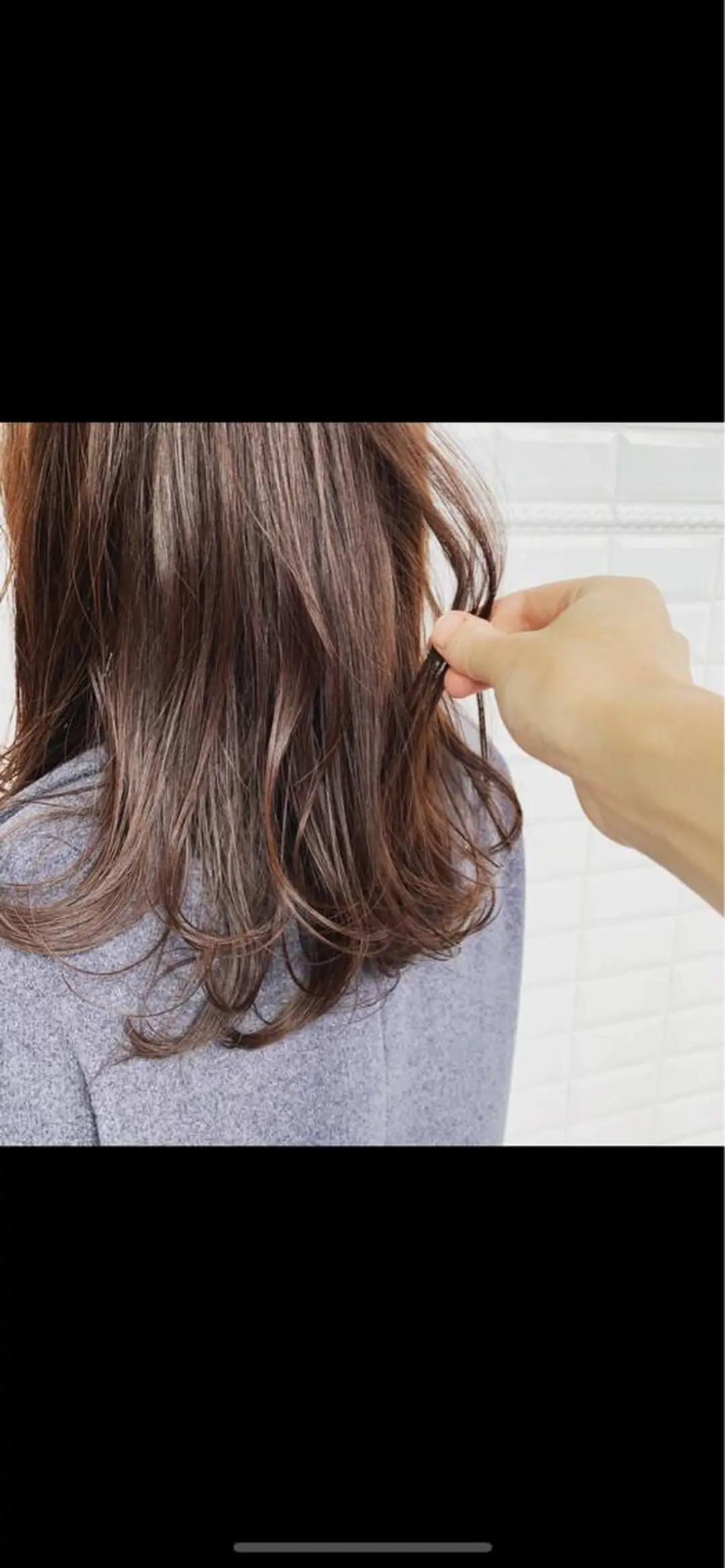 ミディアム カラー カット ヘアカラー 縮毛矯正 トリートメント グレージュ 小林　遼のヘアスタイル