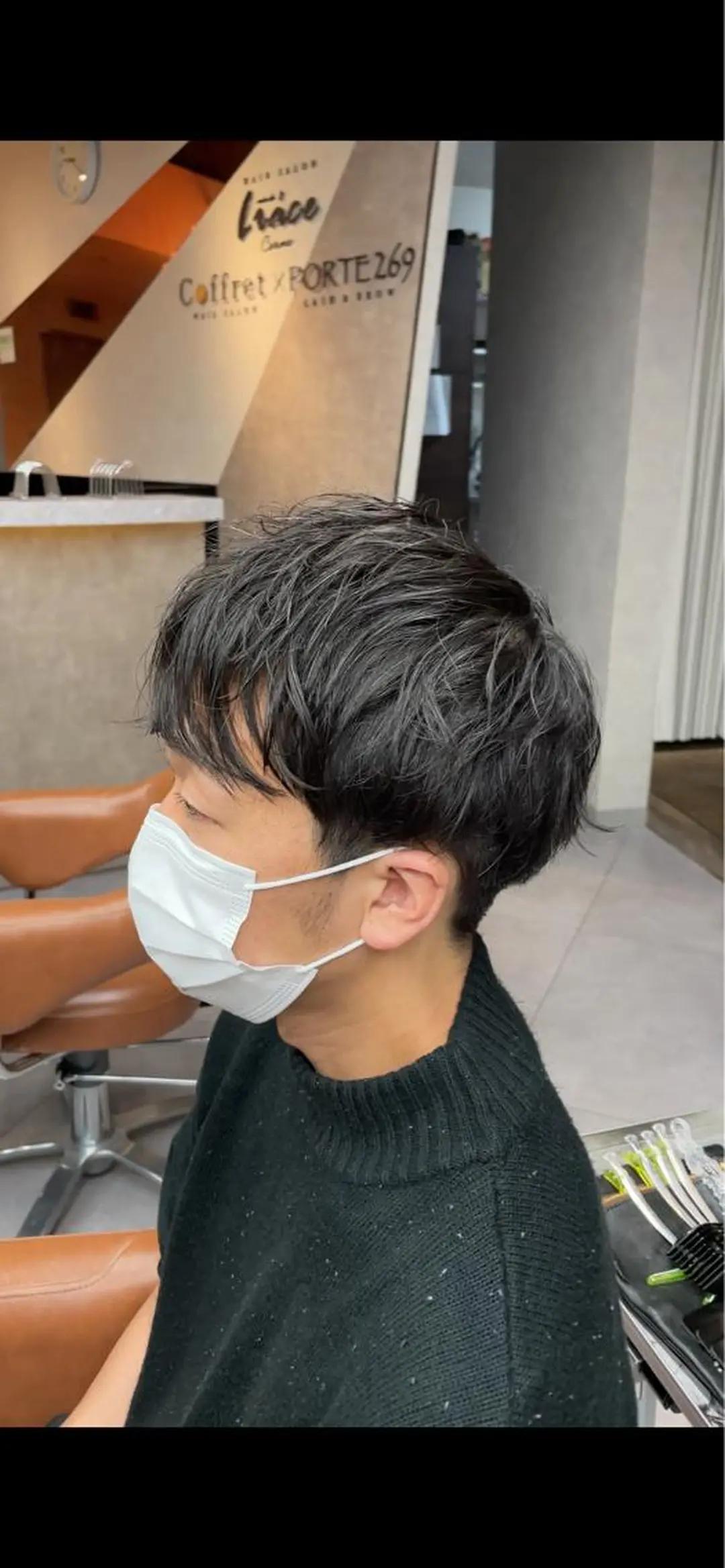 ショート カラー パーマ メンズ メンズ韓国風 メンズパーマ 髪質改善 韓国風ヘア 縮毛矯正 カット ヘアカラー トリートメント 髪質改善、癖毛直し 縮毛矯正指名No.1のヘアスタイル