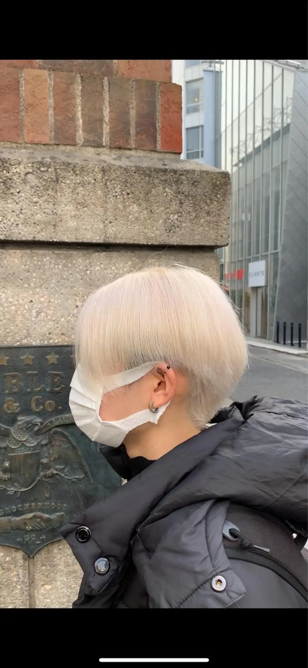 ショート カラー ブリーチ ケアブリーチ ヘアカラー トリートメント サロウィン(SALOWIN)原宿iori店所属・ツヤツヤ ハイトーン/Reiのヘアスタイル
