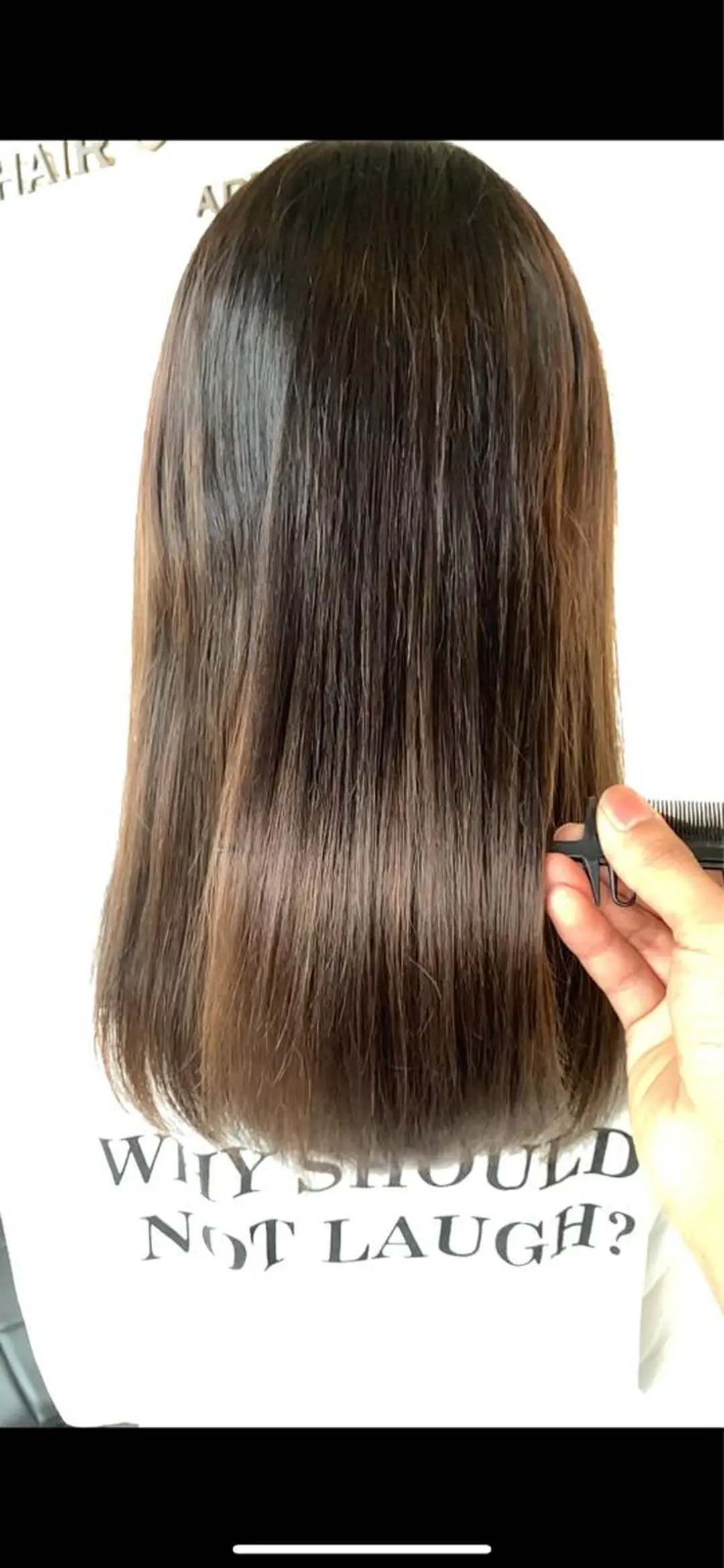 ロング カット ヘアカラー トリートメント 髪質改善 貸切サロンのヘアスタイル