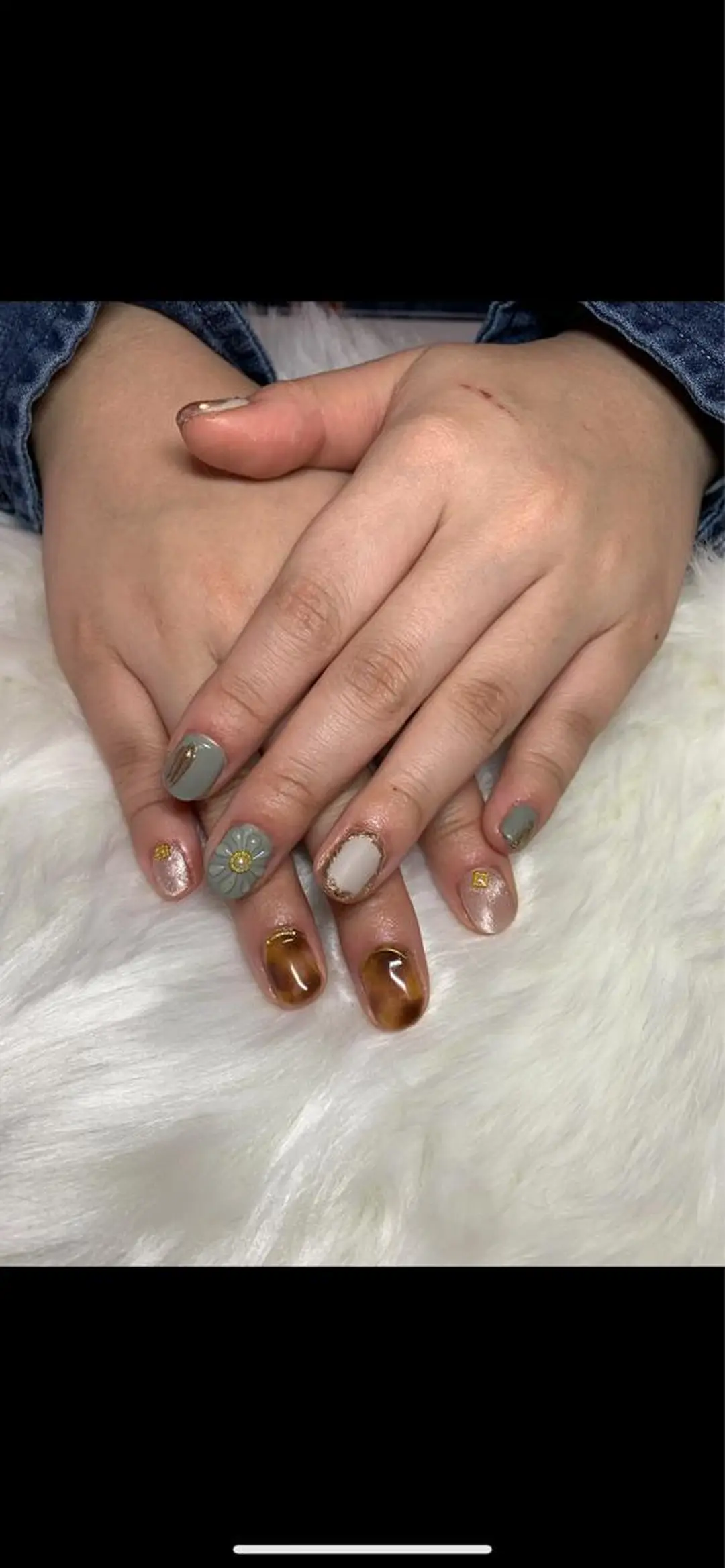 ネイル アニマル柄 アートネイル べっ甲ネイル マグネットネイル ミラーネイル ハンドネイル x.1.0.nail ♡Cのネイルデザイン