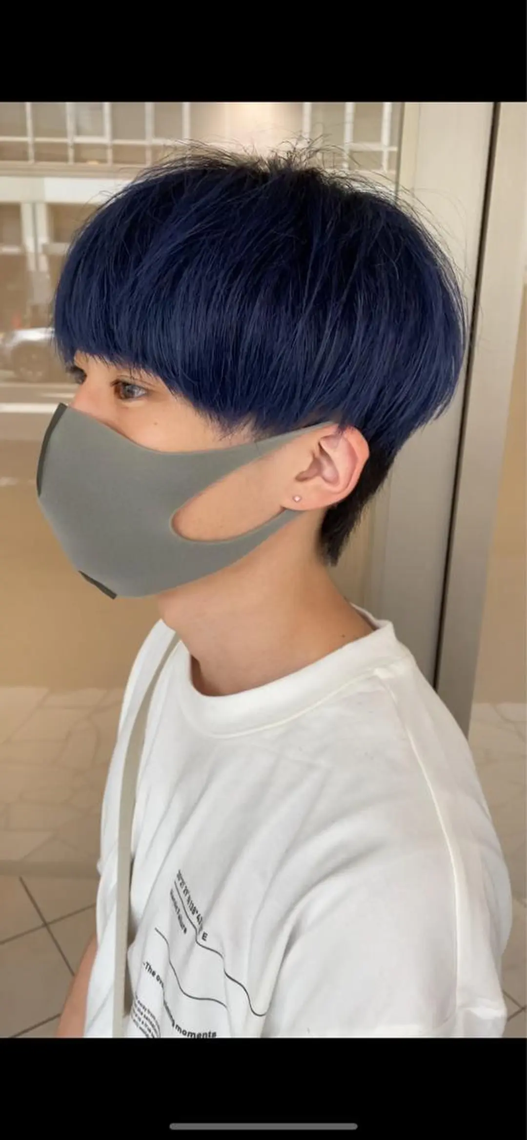 ショート カラー メンズ メンズブリーチ ブリーチ ブルーカラー ネイビーカラー シルバー 宇野 堅太 本気で 悩む方へ✨のヘアスタイル