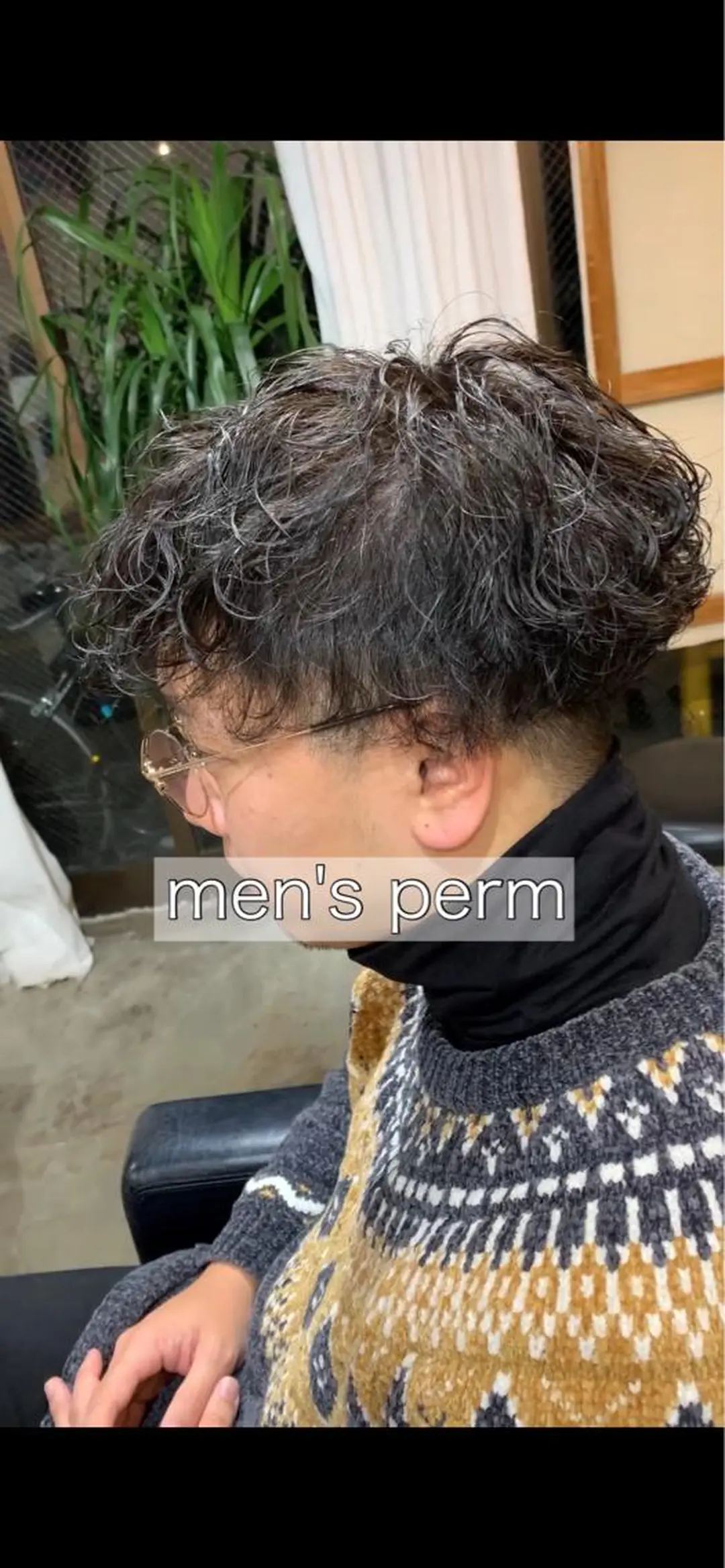 ミディアム カット パーマ メンズサロンルーブ所属・宮嶋 勇輔のヘアスタイル