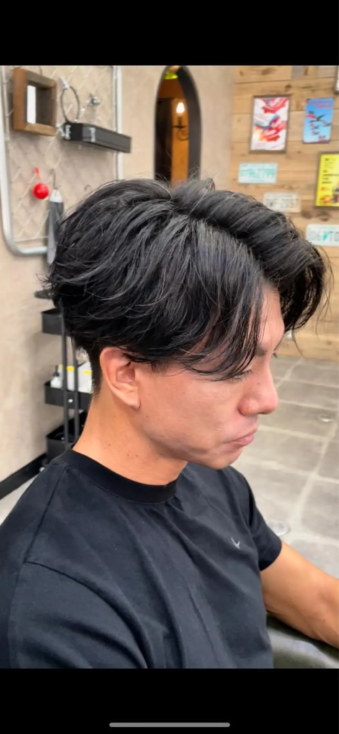 ショート カラー パーマ ヘアアレンジ メンズ キッズ ネイル マツエク・マツパ アイブロウ アップバング センターパート ツーブロック 刈り上げ メンズアイブロウ カット メンズカット✂ レベッカ寺西優真のヘアスタイル