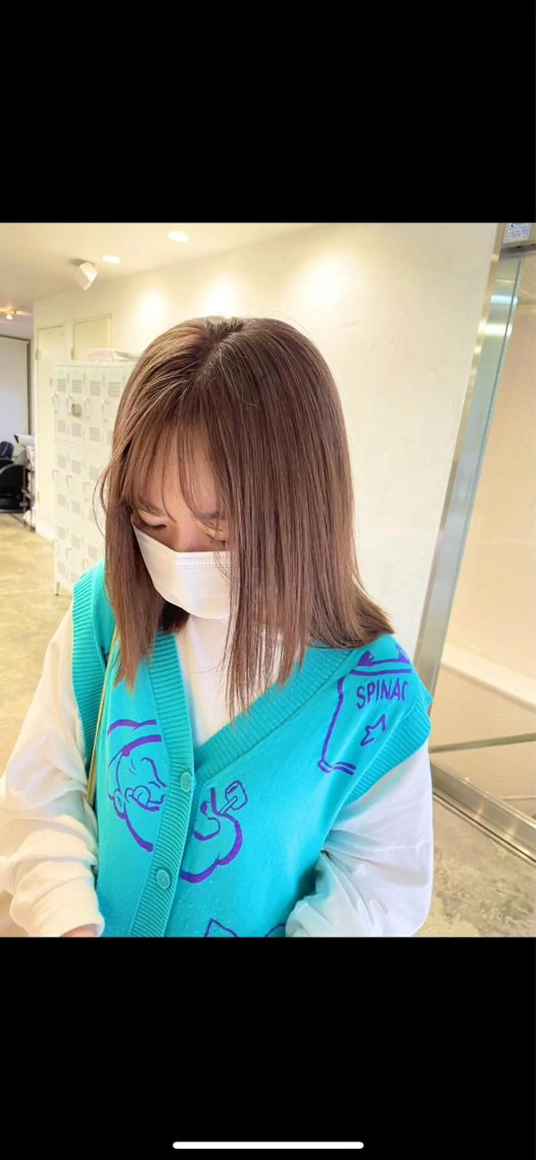 ミディアム カラー ベージュカラー ミルクティーベージュ 渋谷NATURAL 特化美容師🥀のヘアスタイル