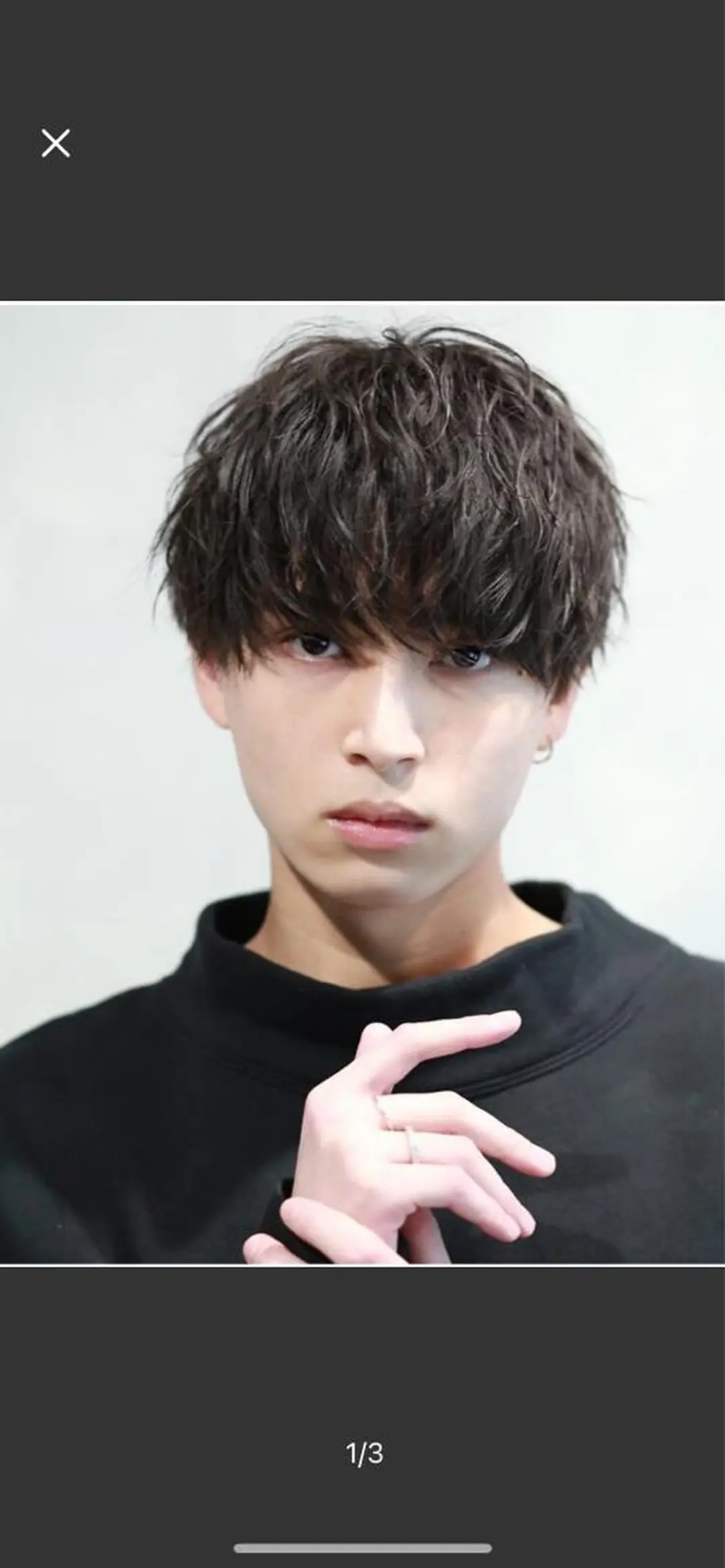 ミディアム パーマ カット blanc  hair eyelash所属・blanc hair 西中島MASARUのヘアスタイル