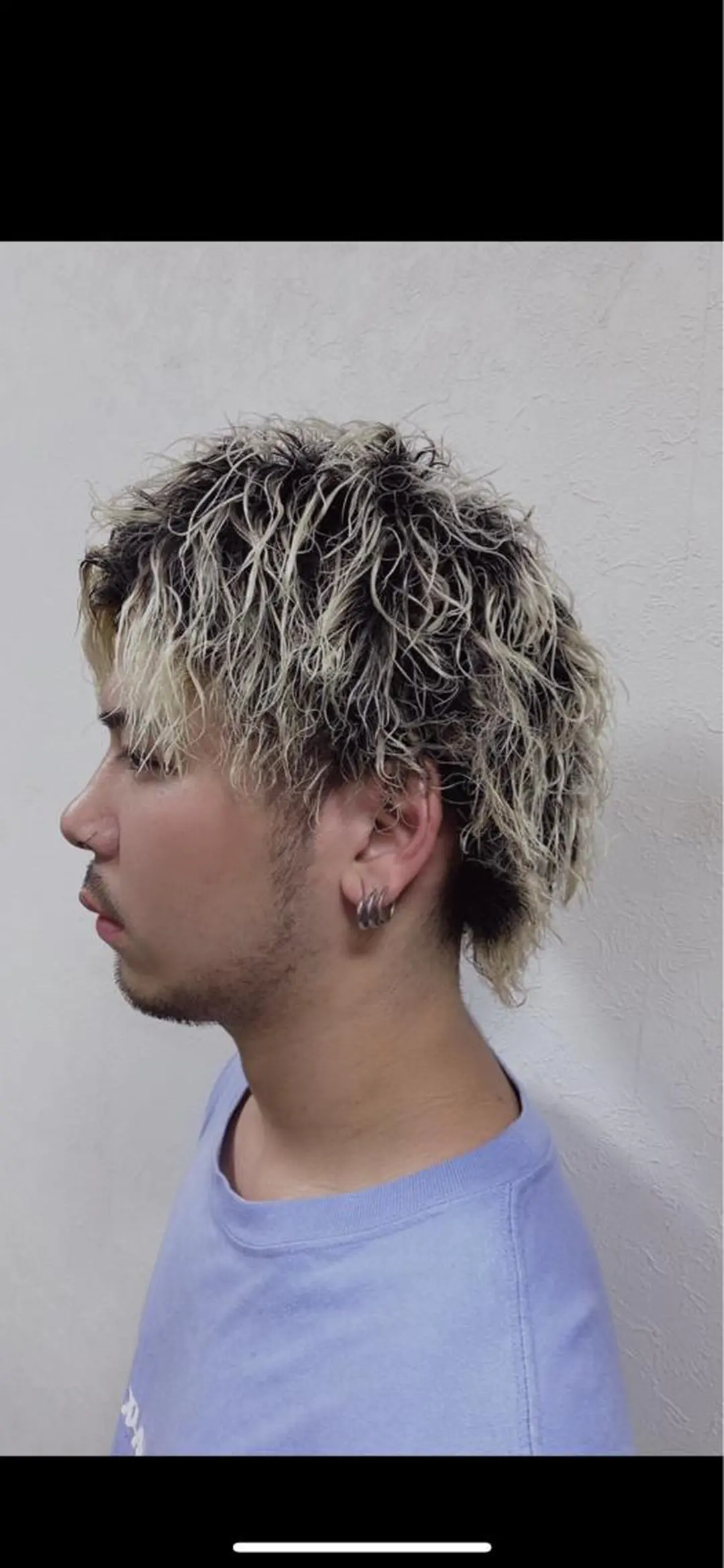 メンズ パーマ ヘアーズベリー 藤本のヘアスタイル