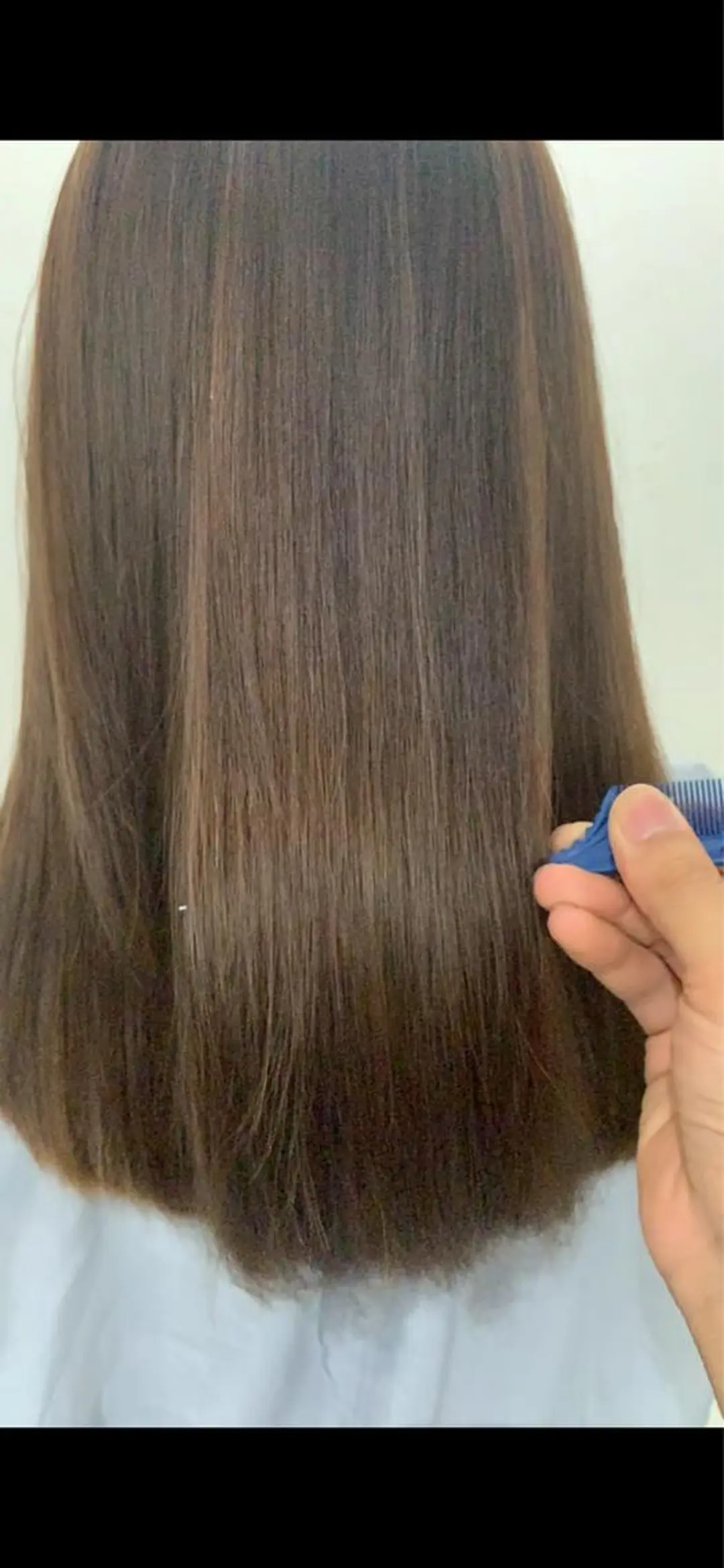 ロング カット ヘアカラー トリートメント 髪質改善 貸切サロンのヘアスタイル