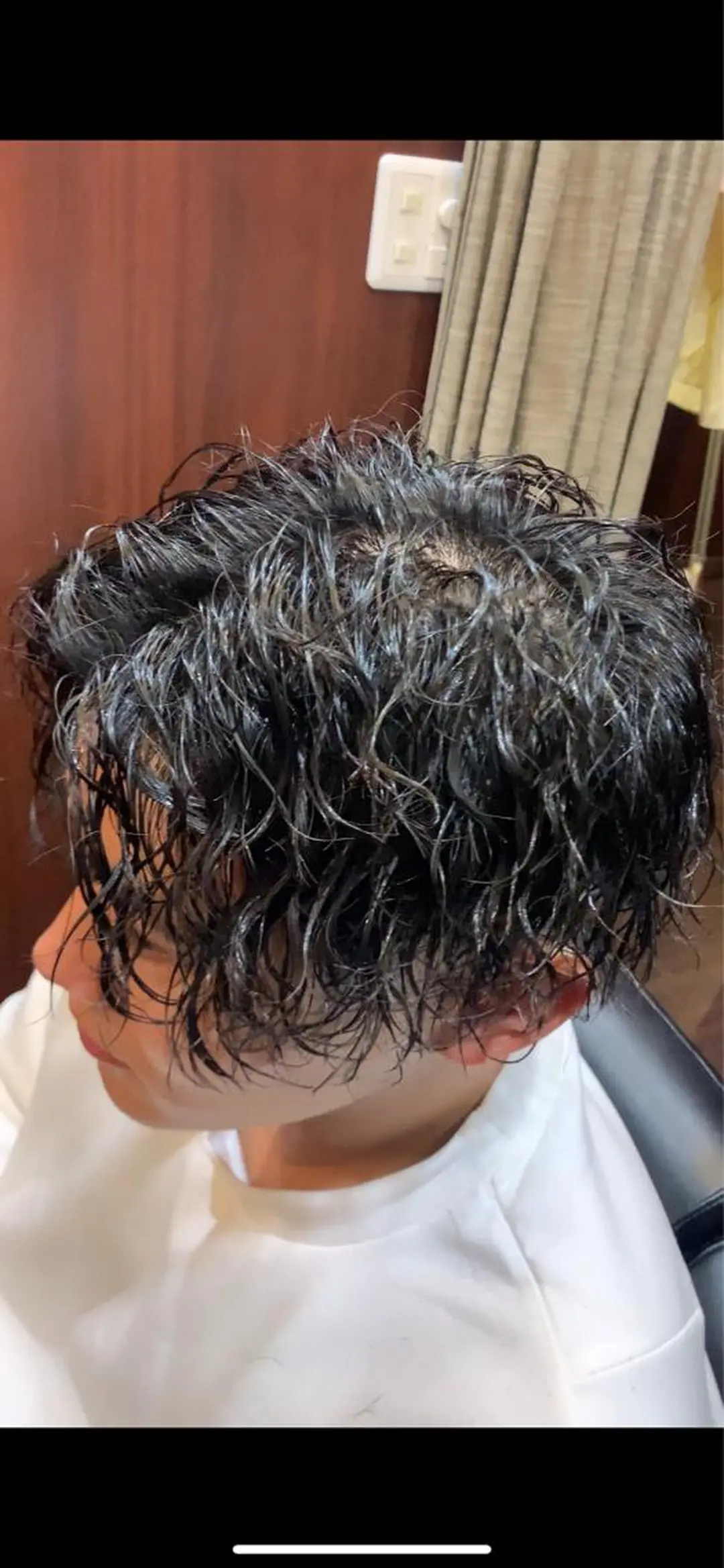 ミディアム パーマ メンズ HIROGINZA ヒロ銀座 青山所属・マツオ リュウホウ🐉のヘアスタイル