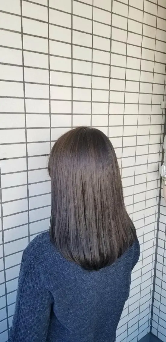 ミディアム カラー 透明感カラー グレージュ カット ヘアカラー トリートメント 🌿赤み消し/ 艶カラー落合 優🌿のヘアスタイル
