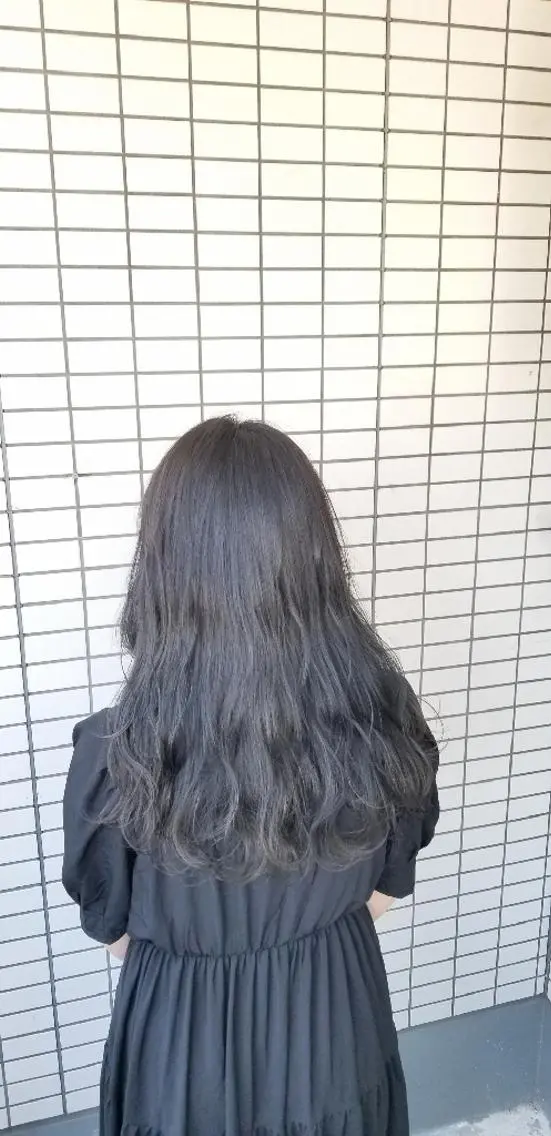 ロング カラー 透明感カラー グレージュ カット 🌿赤み消し/ 艶カラー落合　優🌿のヘアスタイル