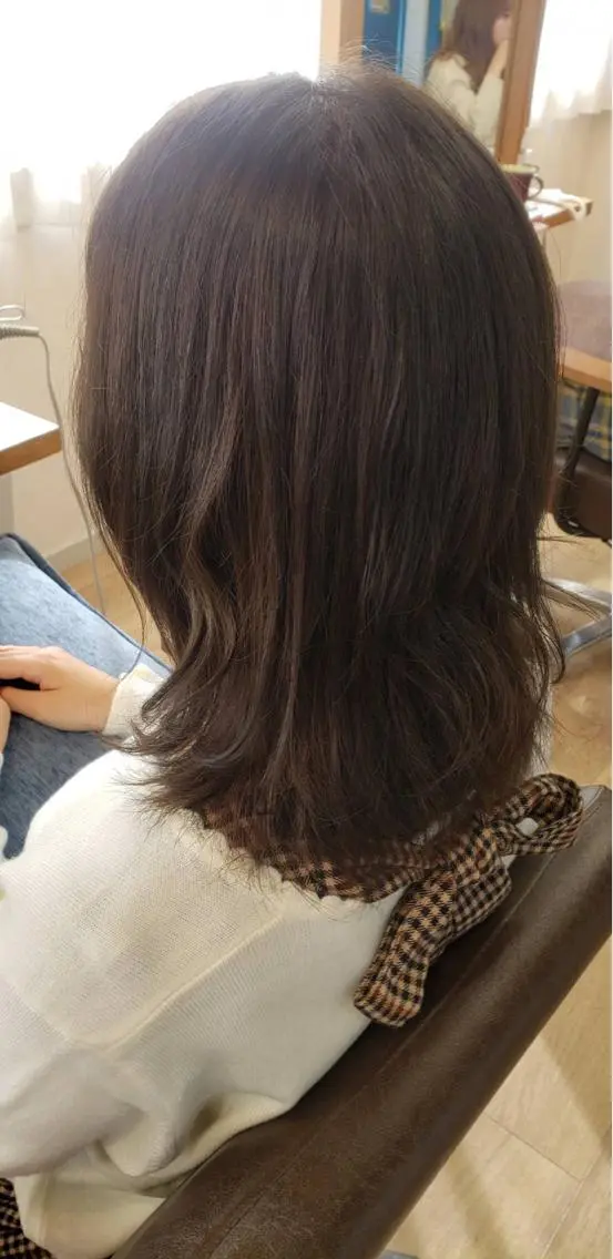 ミディアム カラー ヘアアレンジ オレンジ カット ヘアカラー トリートメント ヘッドスパ なつき/艶ピンク/ girly hairのヘアスタイル