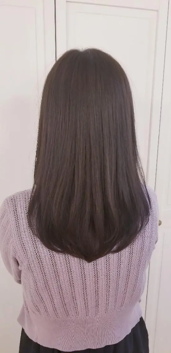 カラー ロング ばんの かすみのヘアスタイル