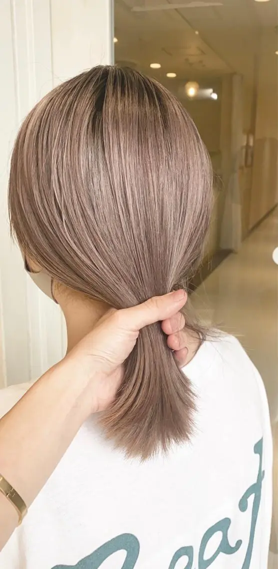 ミディアム ヘアカラー まお♡レイヤーカット ×色っぽstyleのヘアスタイル