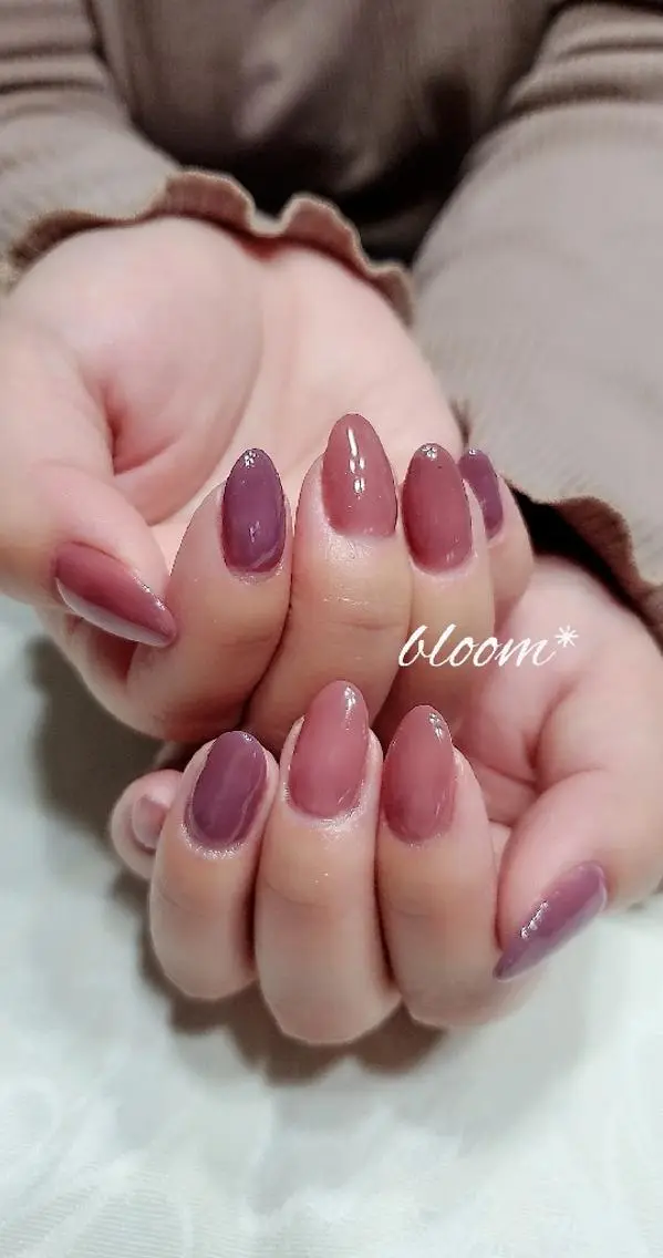 ネイル ワンカラーネイル ハンドネイル bloom *のネイルデザイン