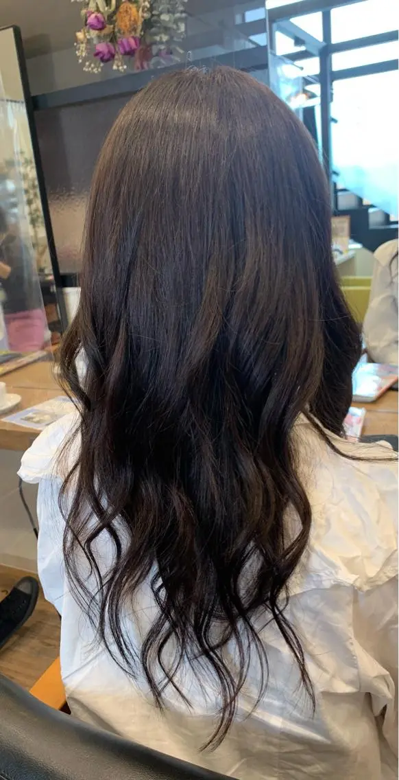 ロング カラー ロング ヘアカラー 吉川 茉由子のヘアスタイル