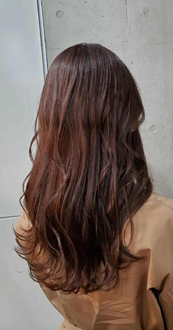 セミロング カラー ラベンダーカラー ピンクカラー ピンクラベンダー S. ERIのヘアスタイル