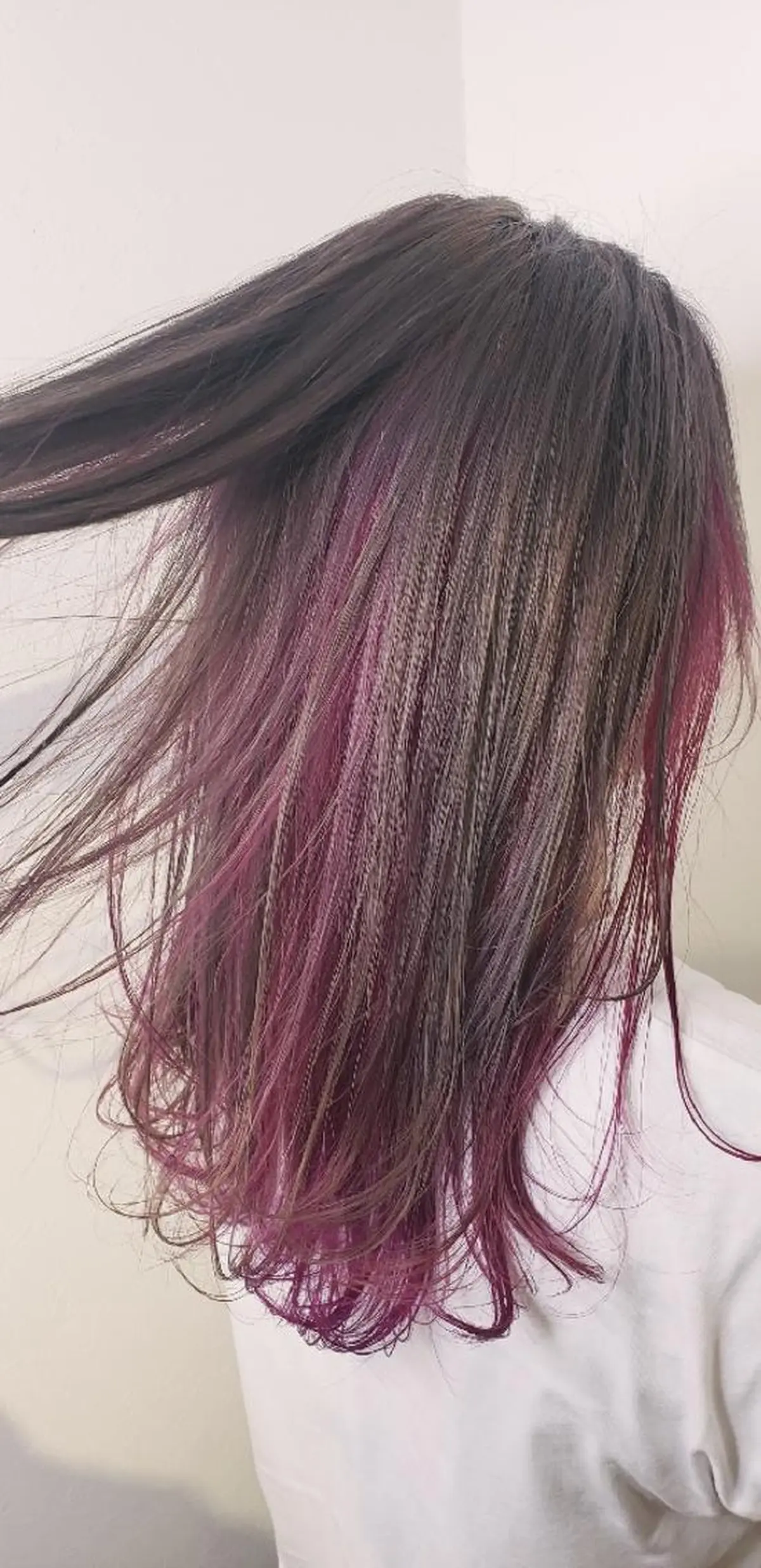 セミロング カラー ピンクカラー 【髪質改善美容師】t occa茨木篠原健太のヘアスタイル