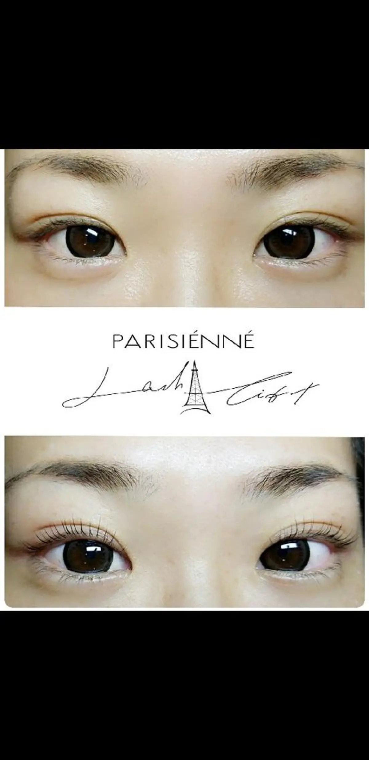 マツエク・マツパ パリジェンヌラッシュリフト 一重×まつ毛パーマ M SAORIのマツエク・マツパデザイン