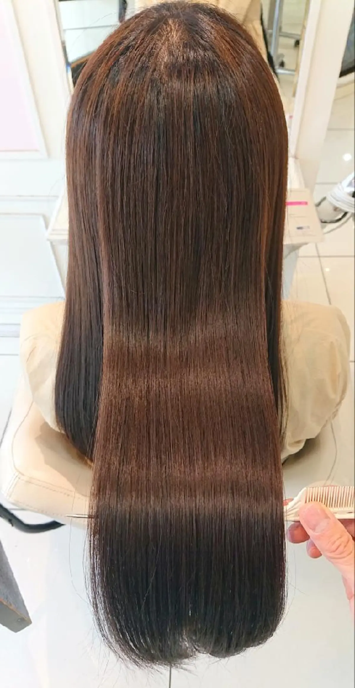 ロング 縮毛矯正 カット トリートメント 高橋 佑のヘアスタイル