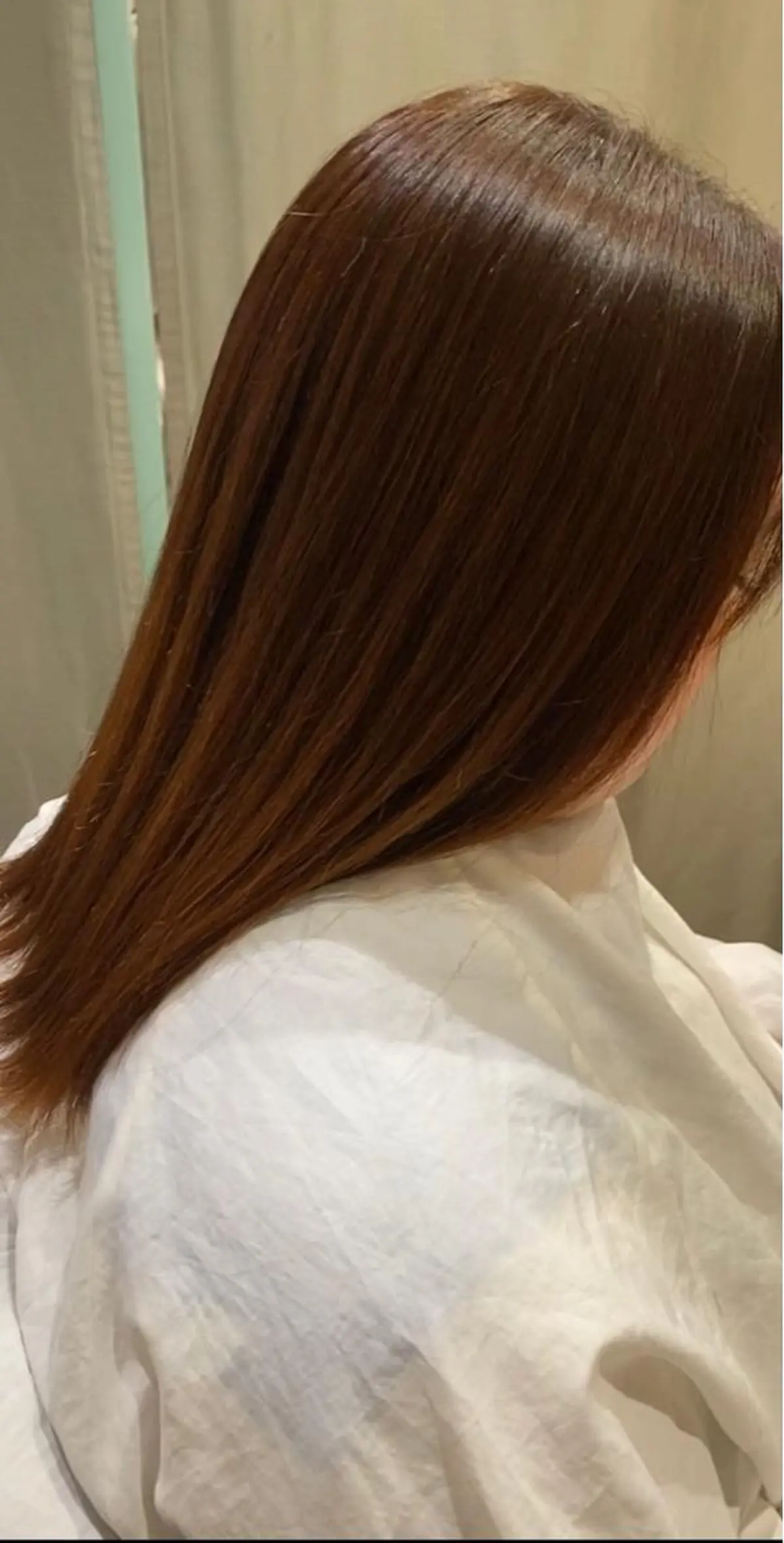 ロング 髪質改善 酸性ストレート タナカ レイヤのヘアスタイル