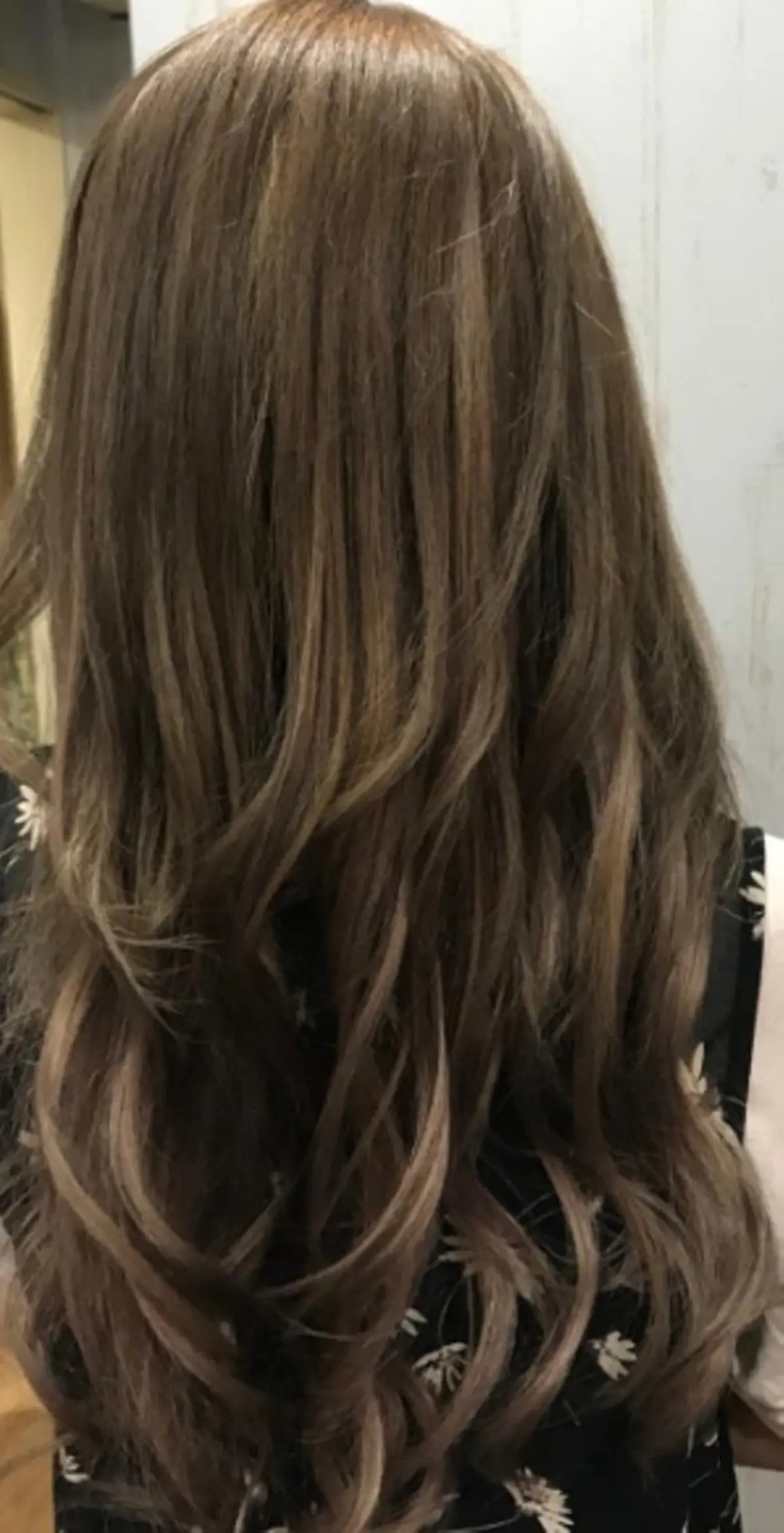 セミロング カラー パーマ ヘアアレンジ チビ編み込みエクステ シールEXどぅ〜すのヘアスタイル