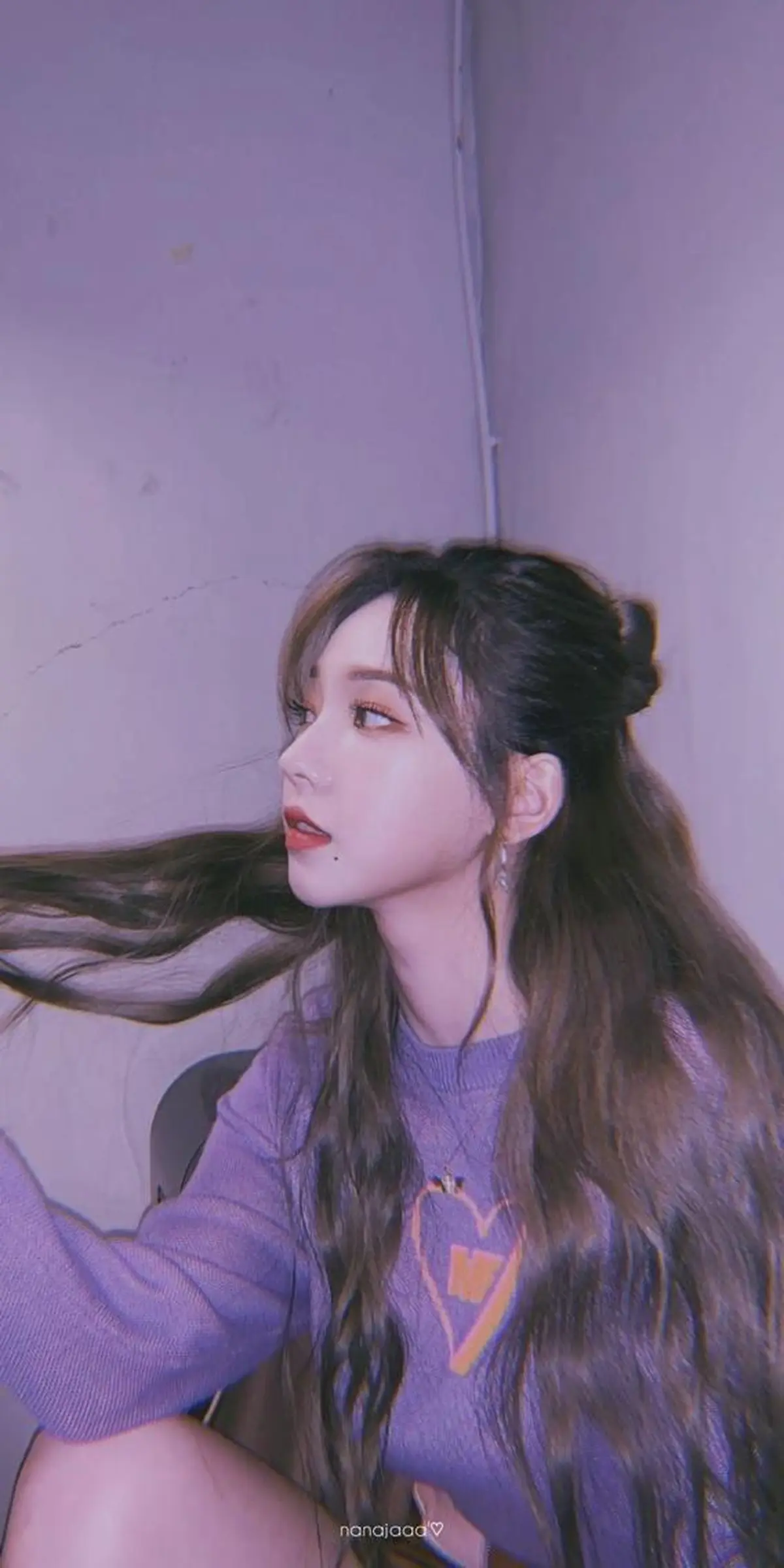 ロング カラー ヘアアレンジ 🇰🇷 韓国ヘア/ sumire 🫧のヘアスタイル