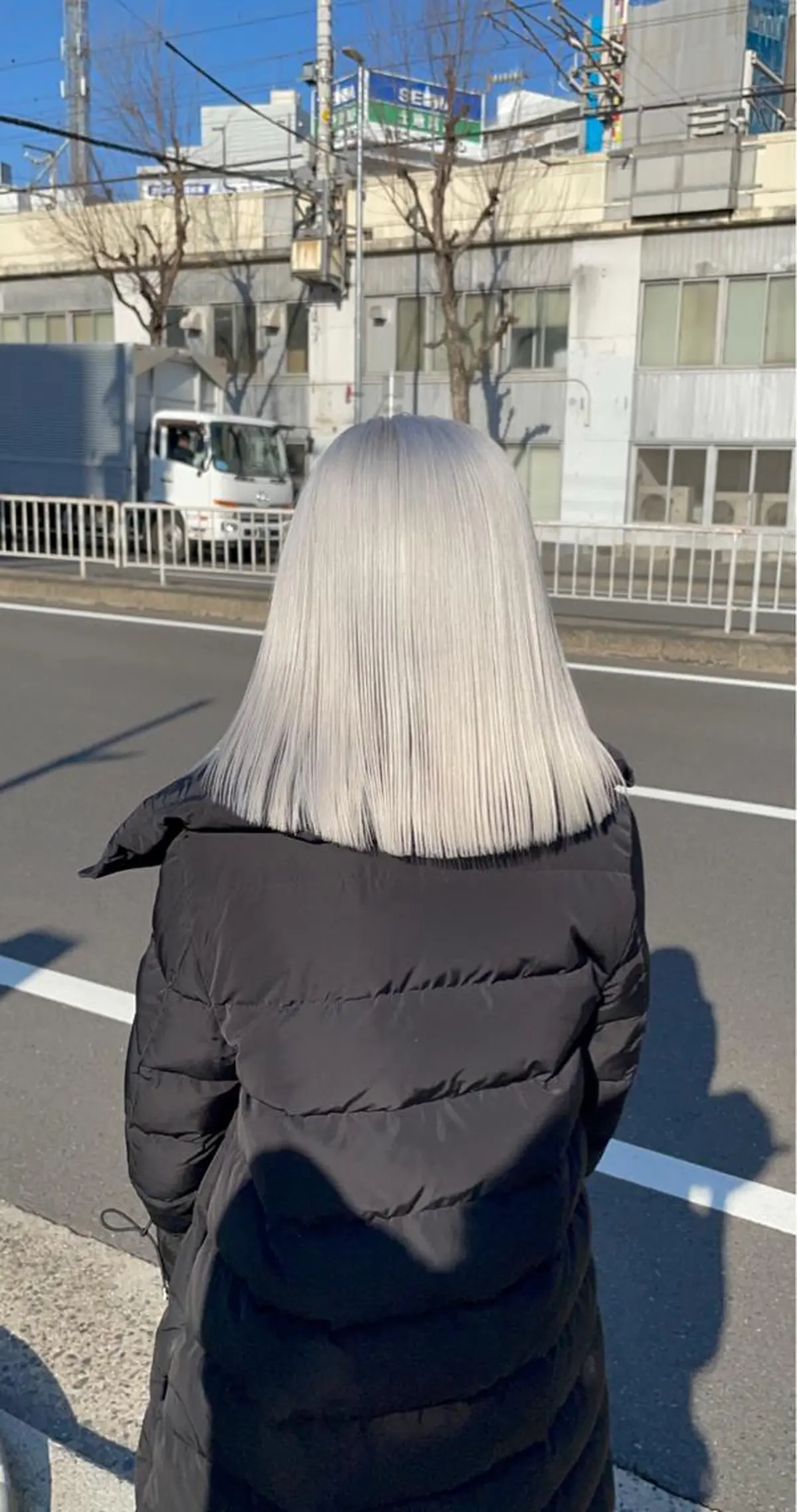 ミディアム 名古屋ハイトーン/ 🐶ブリーチ専門店のヘアスタイル