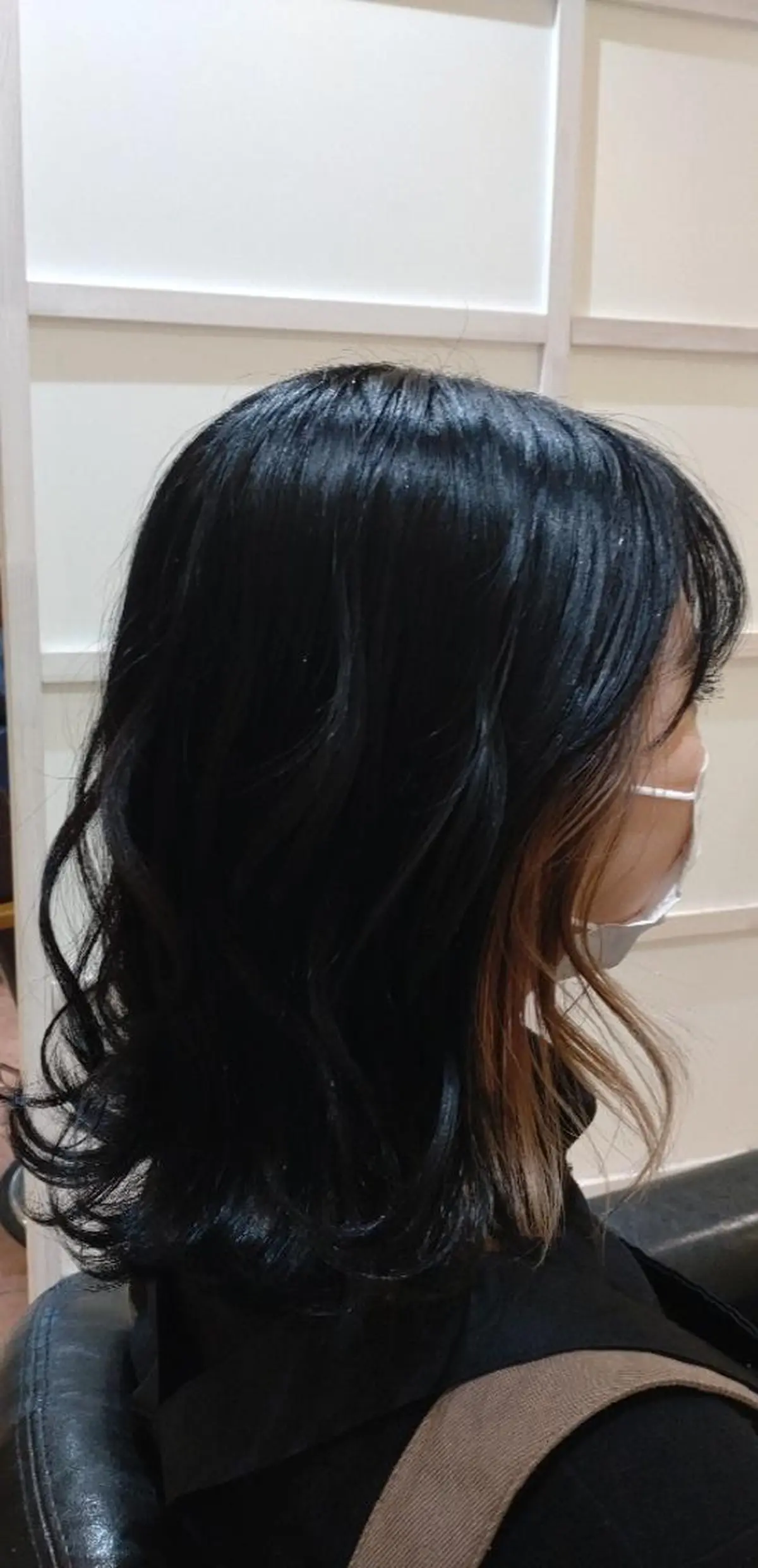 ミディアム ヘアアレンジ カラー 大槻 百合子のヘアスタイル