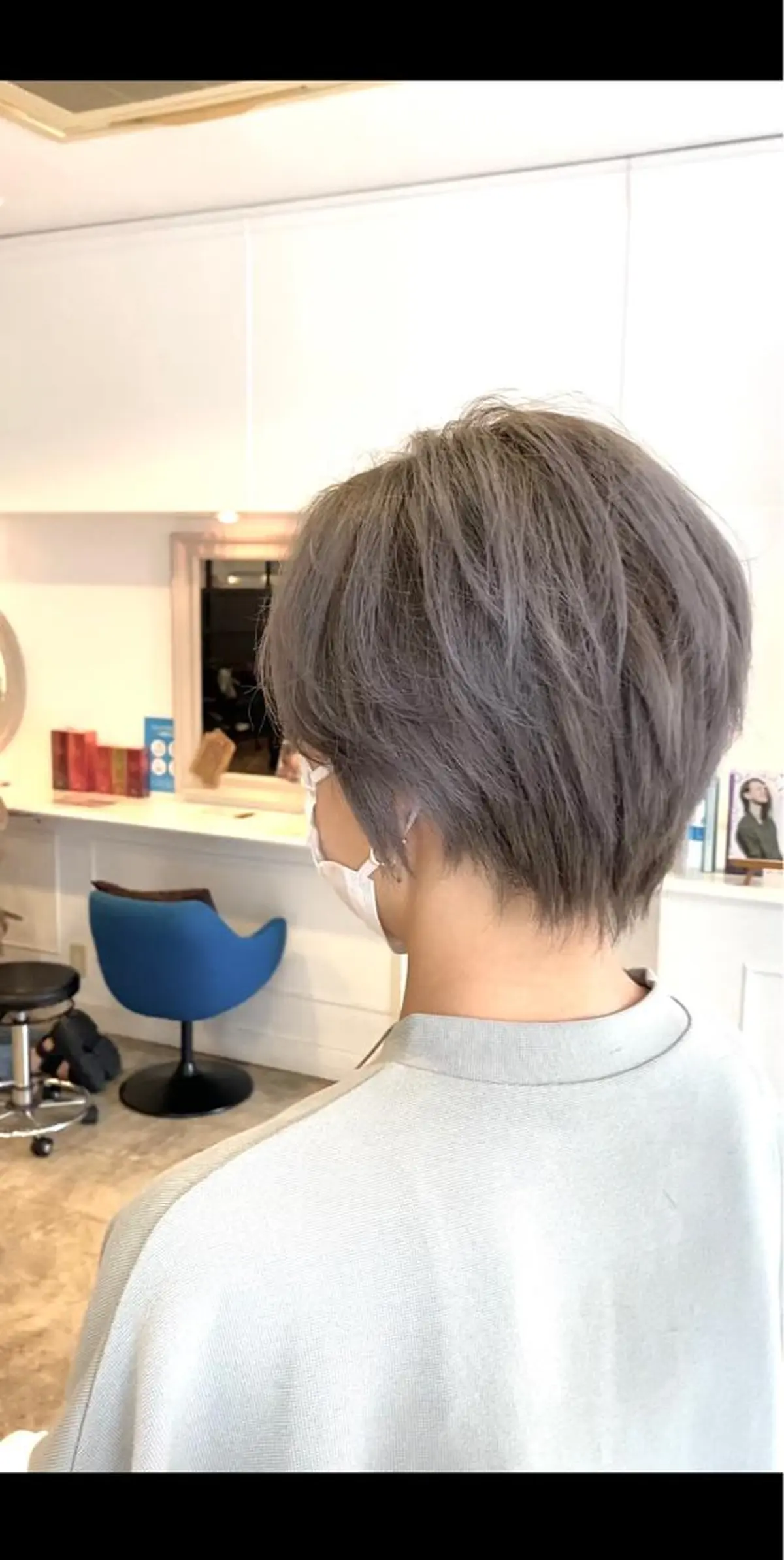 ショート カラー グレージュ ショートヘア 谷合 貴志のヘアスタイル