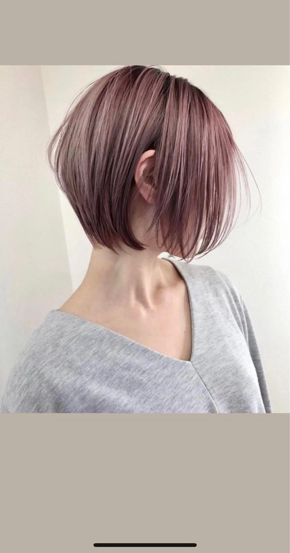 ショート カラー 阿見 大成のヘアスタイル