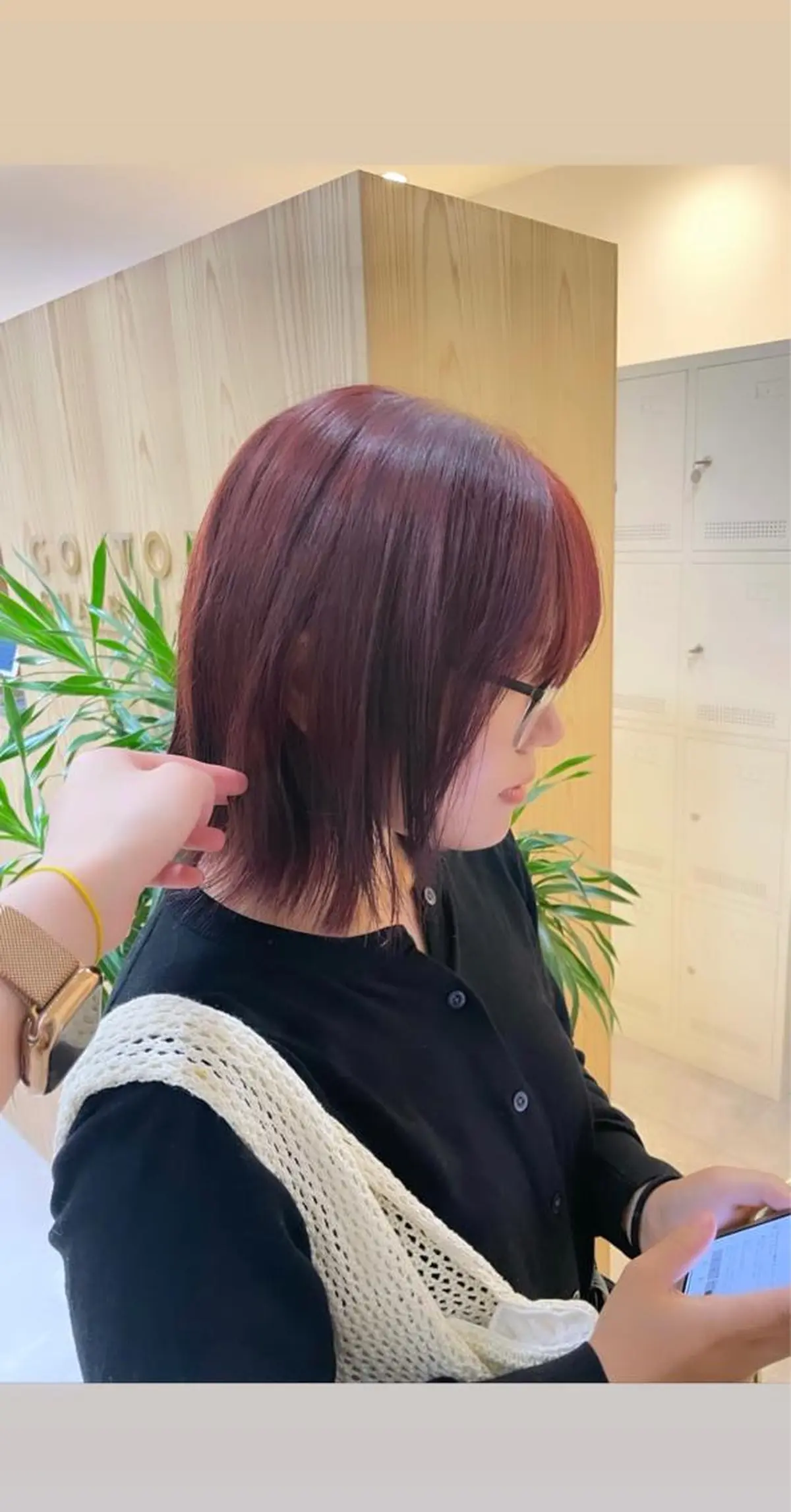 ミディアム カット ヘアカラー トリートメント 東京の技術を 京都で✂︎🕊️💖のヘアスタイル