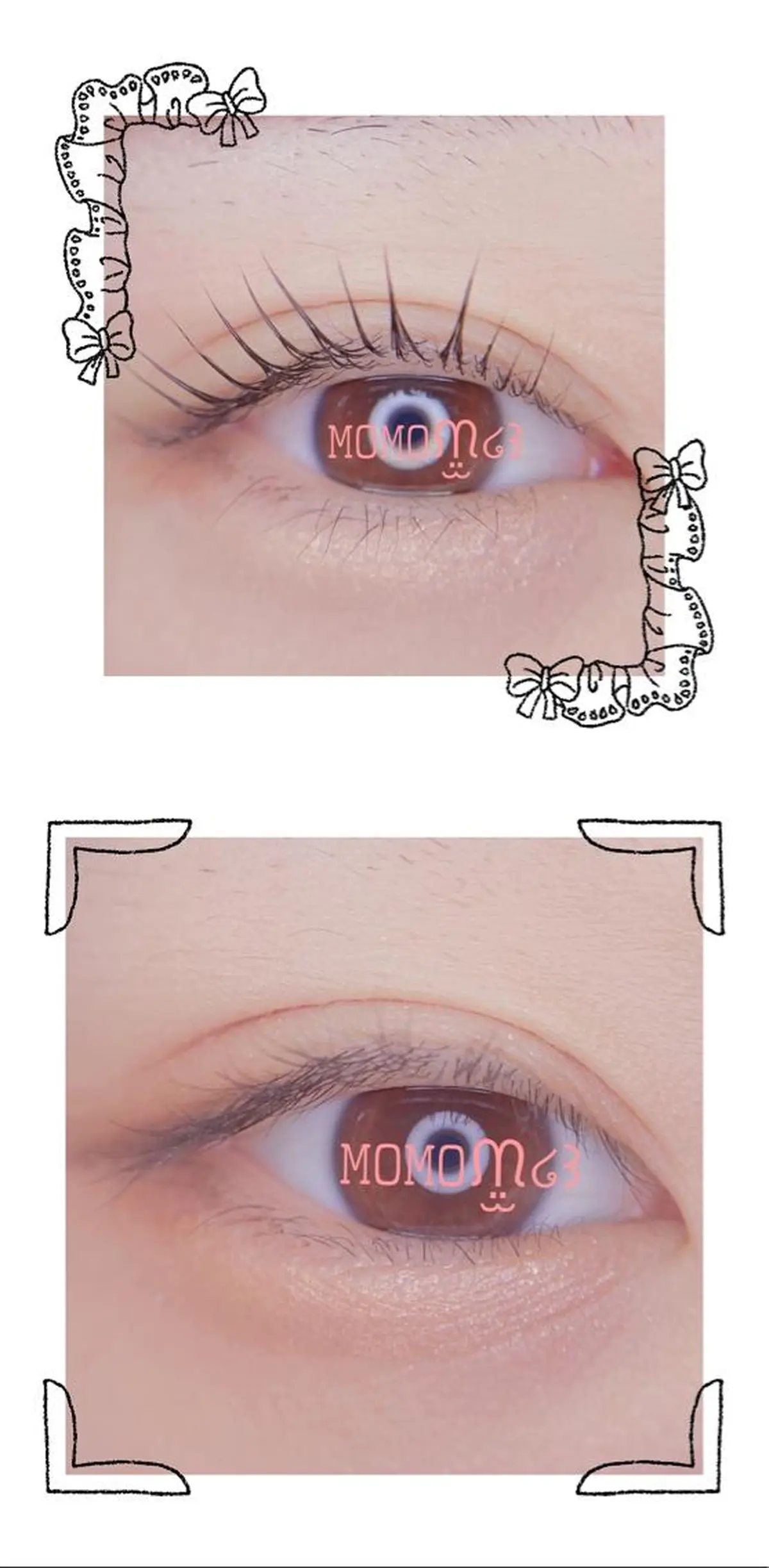 マツエク・マツパ フラットラッシュ ナチュラル パリジェンヌラッシュリフト 下まつげエクステ 一重×まつ毛パーマ マツパ モテデザインのプロ モモ🍑のマツエク・マツパデザイン