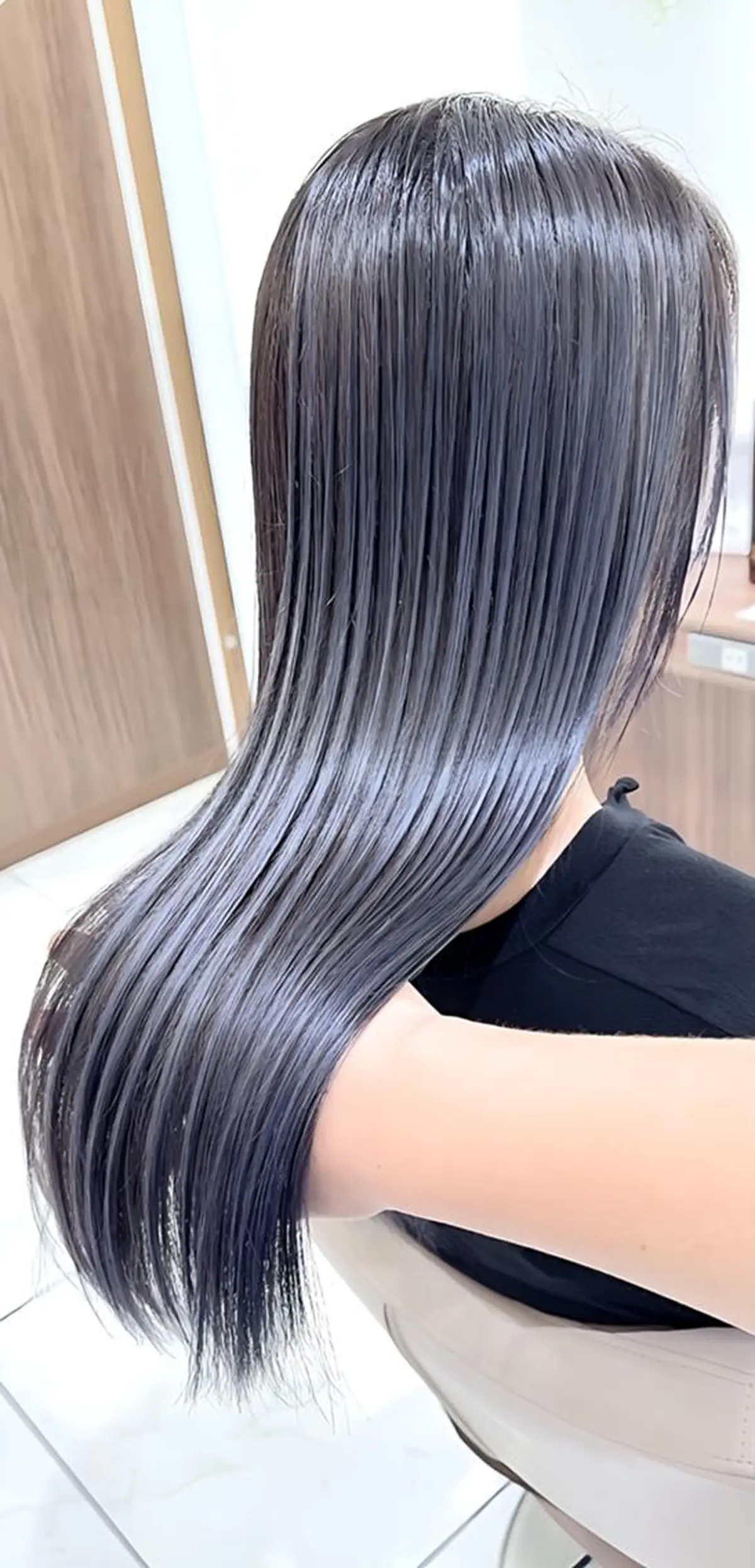 セミロング カラー ブリーチ 髪質改善 ヘアカラー 渡邊楓果／髪質改善 ブリーチ/カラーのヘアスタイル