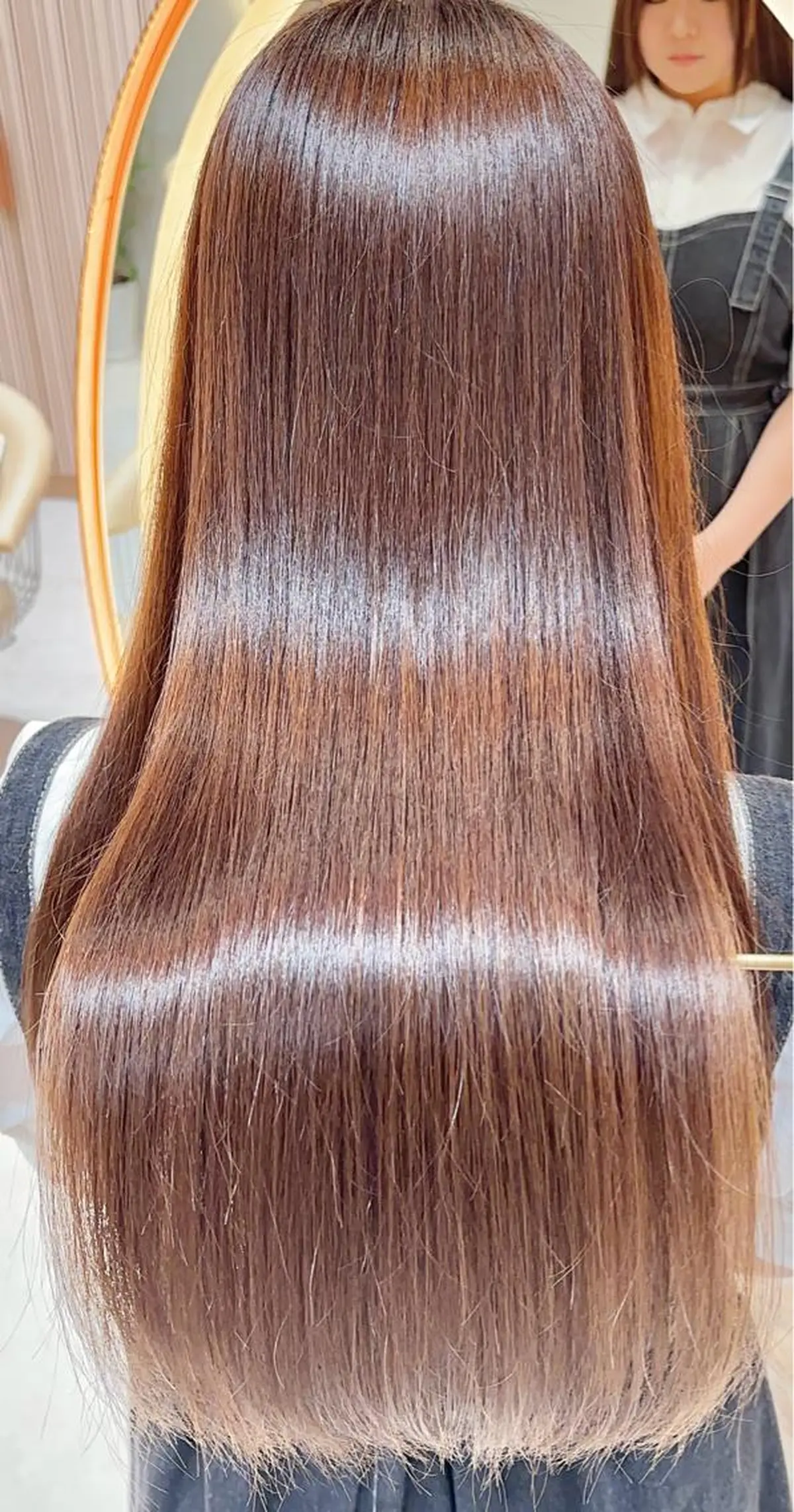 ロング カット ヘアカラー トリートメント レイヤー❣️縮毛矯正 川村利幸のヘアスタイル