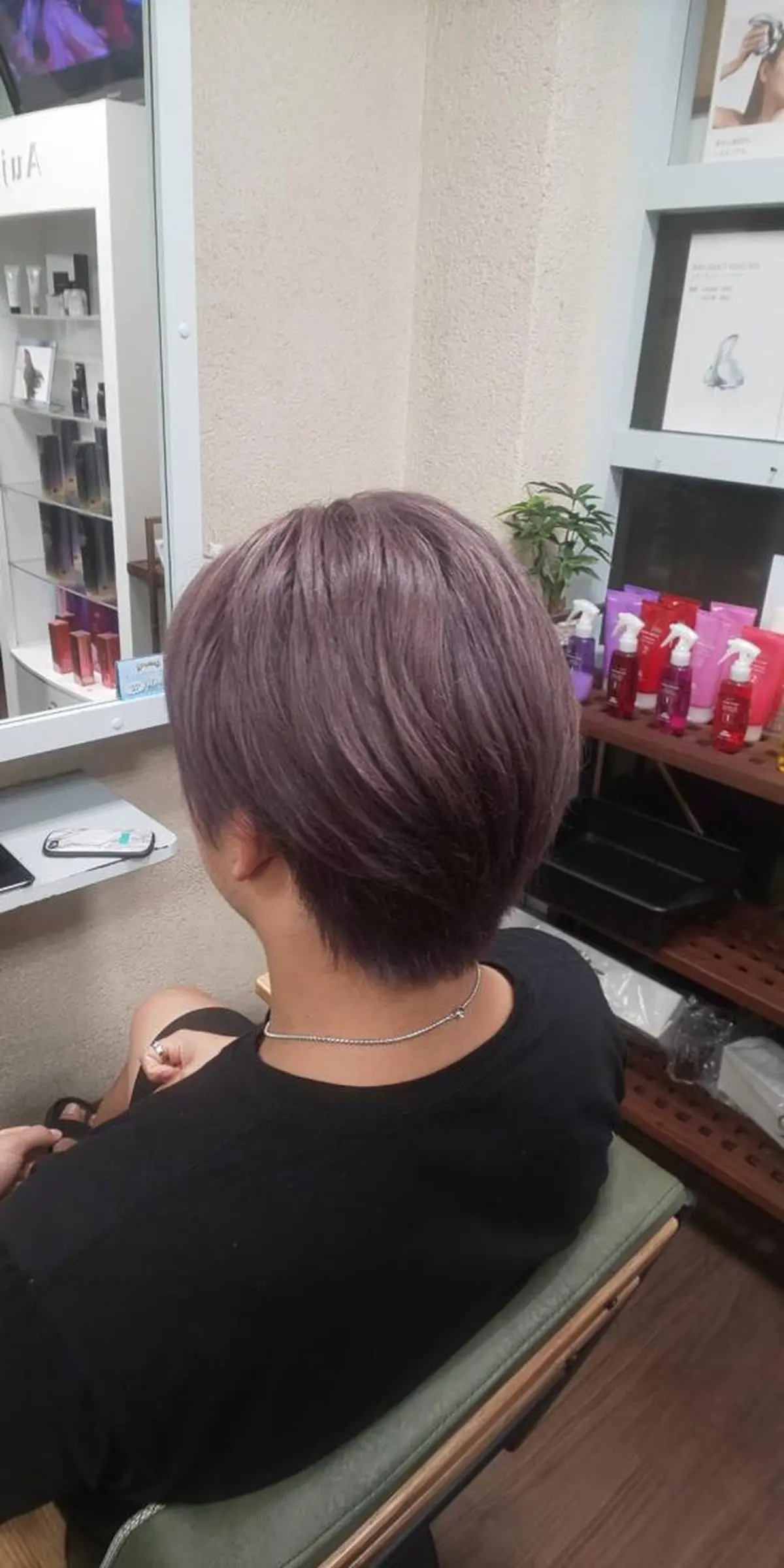 ショート カラー メンズ メンズブリーチ ブリーチ ケアブリーチ ラベンダーカラー gracias所属・GRACIAS 本店 店長　植田のヘアスタイル