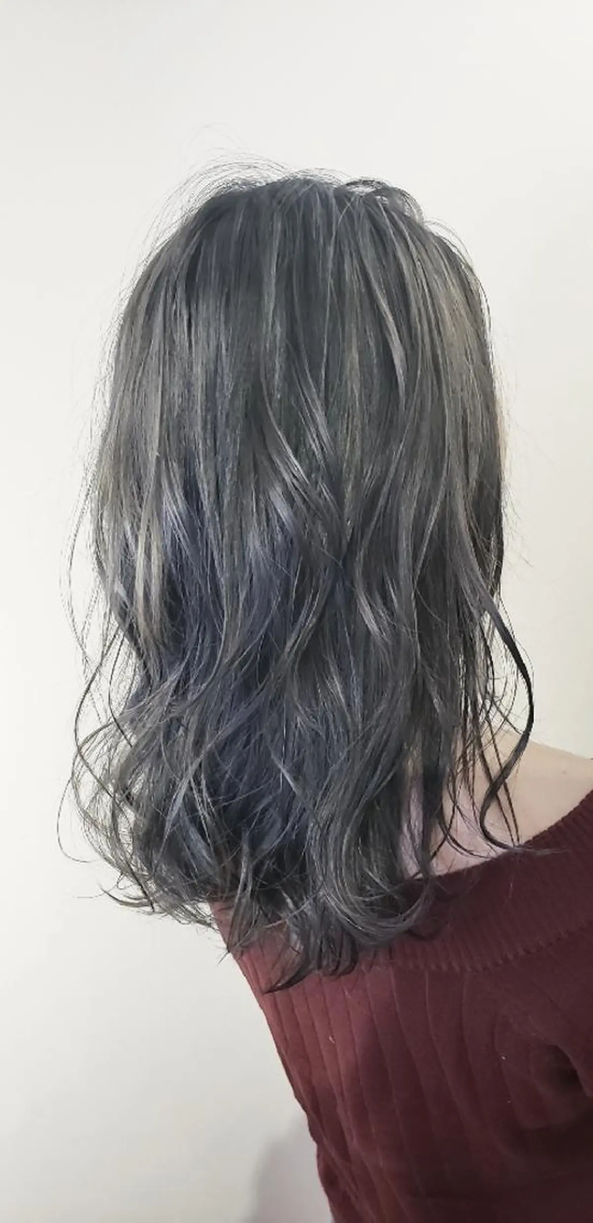 ミディアム カラー ヘアアレンジ グレージュ ハイライトカラー ハイライト 【髪質改善美容師】t occa茨木篠原健太のヘアスタイル