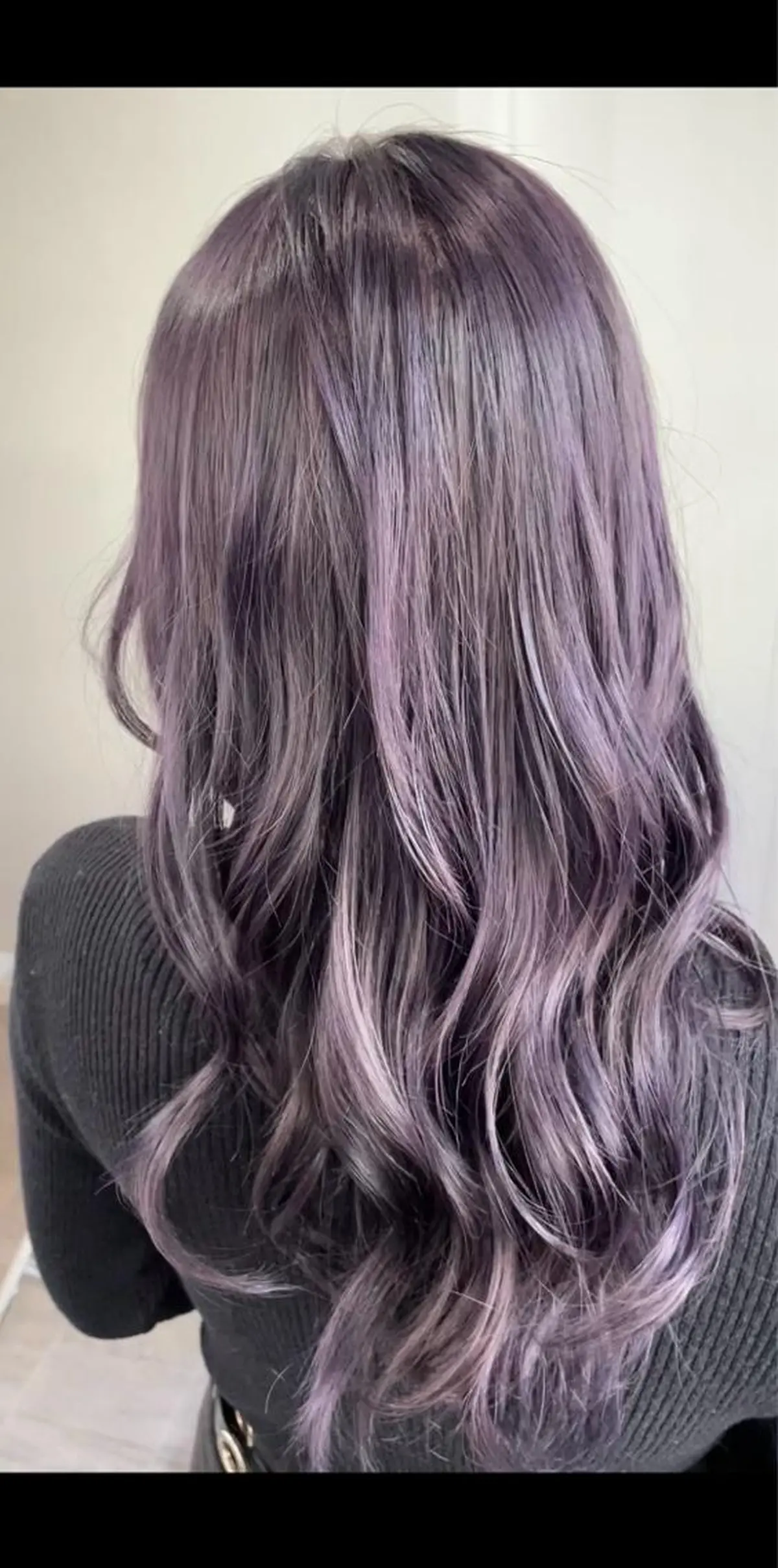 セミロング カラー ブリーチ 透明感カラー ラベンダーカラー be flot所属・髪質改善/大阪守口市 🐣Ria‪🐣のヘアスタイル