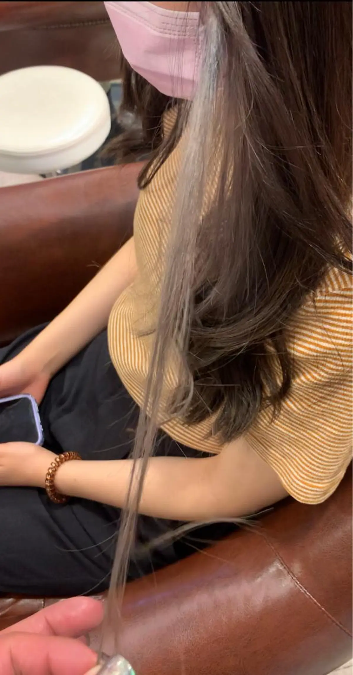 ロング カラー イヤリングカラー soen所属・古田 賢哉のヘアスタイル