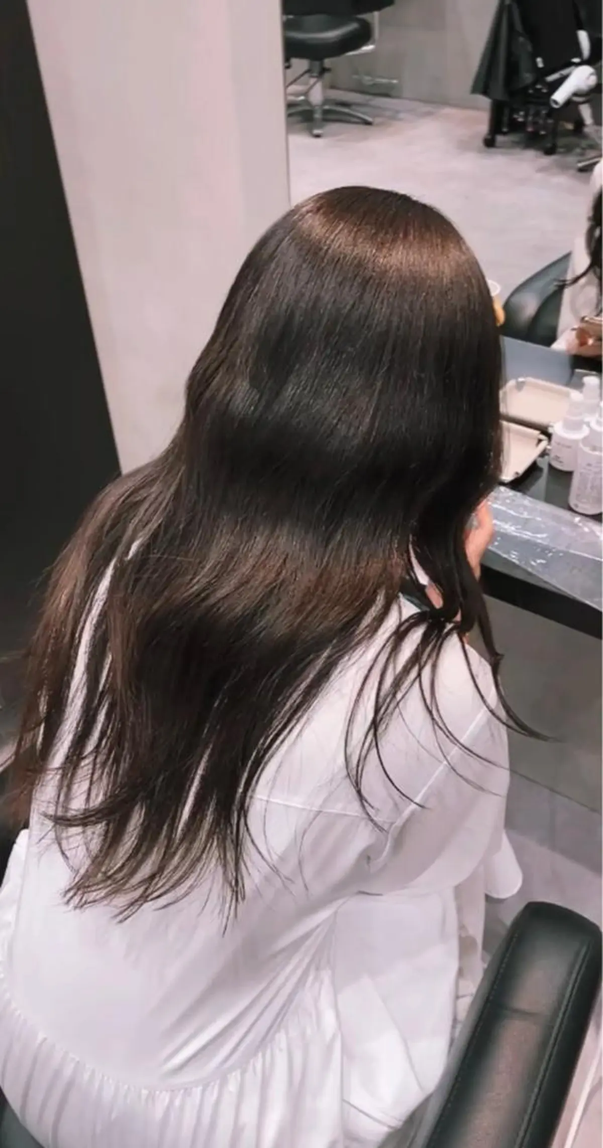 セミロング カラー 透明感カラー グレージュ ヘアカラー カットモデル募集 ミネのヘアスタイル