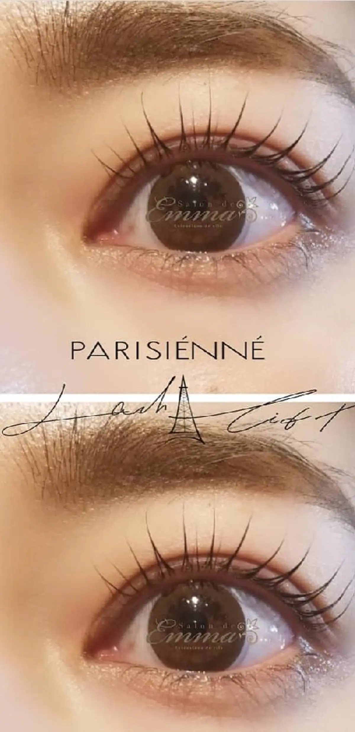 マツエク・マツパ パリジェンヌラッシュリフト EMMA plus．のマツエク・マツパデザイン