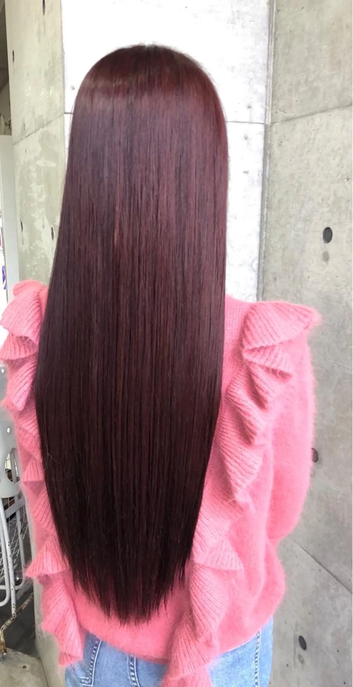 ロング カラー ピンクカラー ピンクパープル パープルカラー 縮毛矯正 トリートメント 🫧ニュアンス/ レイヤー/arakiのヘアスタイル