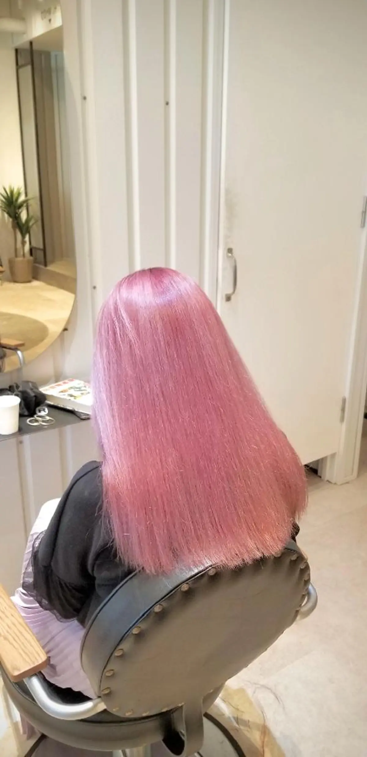 ロング カラー ブリーチ ピンクカラー ヘアカラー 🔴赤み消し/ 艶カラー落合　優🔴のヘアスタイル