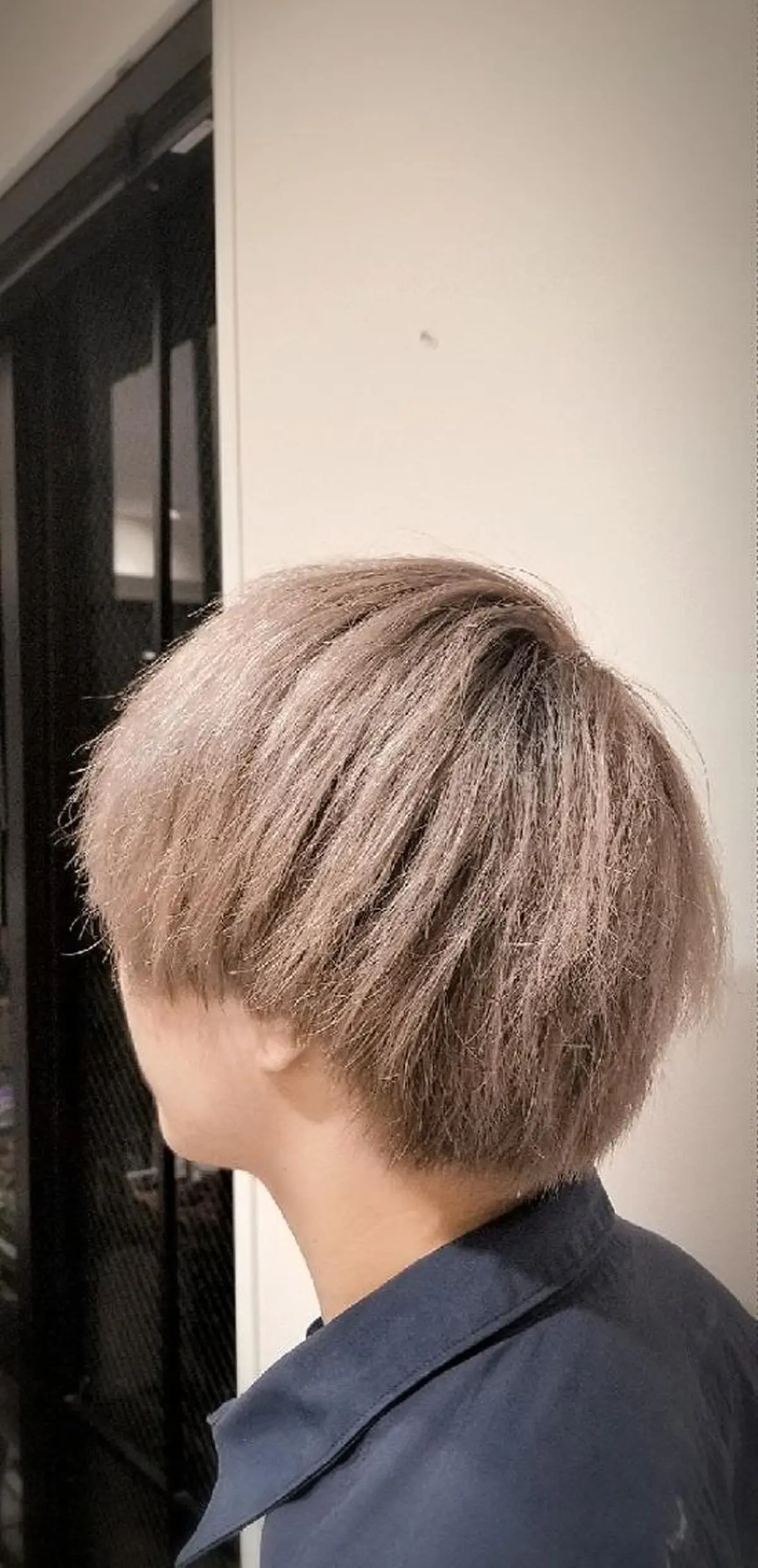 ショート カラー シルバー 🔴赤み消し/ 艶カラー落合　優🔴のヘアスタイル