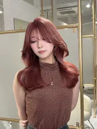 顔周りカット×髪質改善