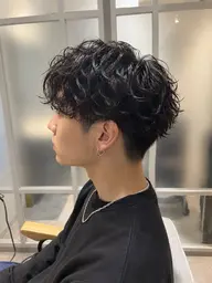 【新規】【メンズカット】&【波巻きスパイラルパーマ】