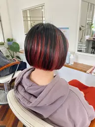 【チラ見せカラー】🌷ポイントブリーチ＋ポイントカラー🌷(インナーカラー、裾カラー、フェイスフレーミングカラー)